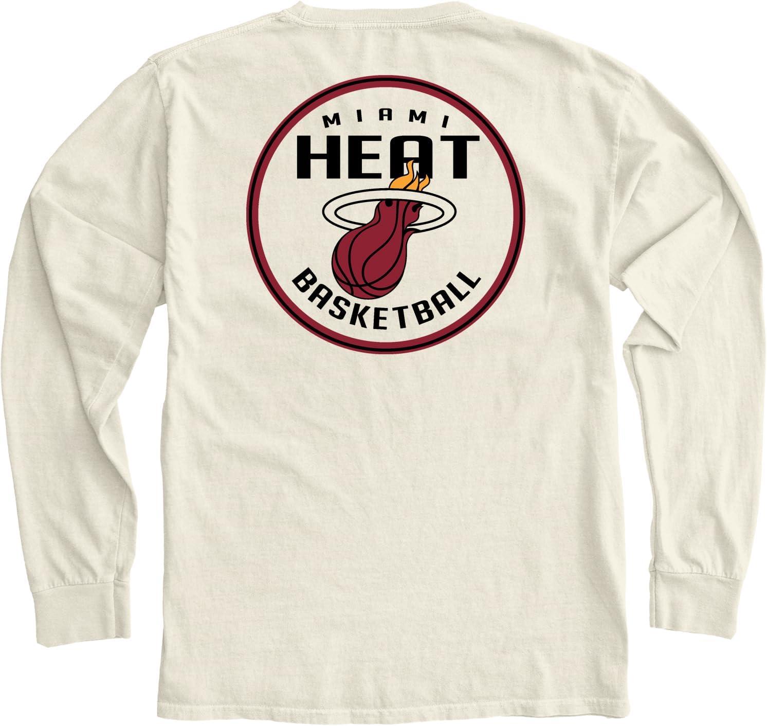 imageBlue 84 NBA UnisexAdult NBA Officially Licensed Long Sleeve TShirt Ringspun FrontBack IvoryIvory