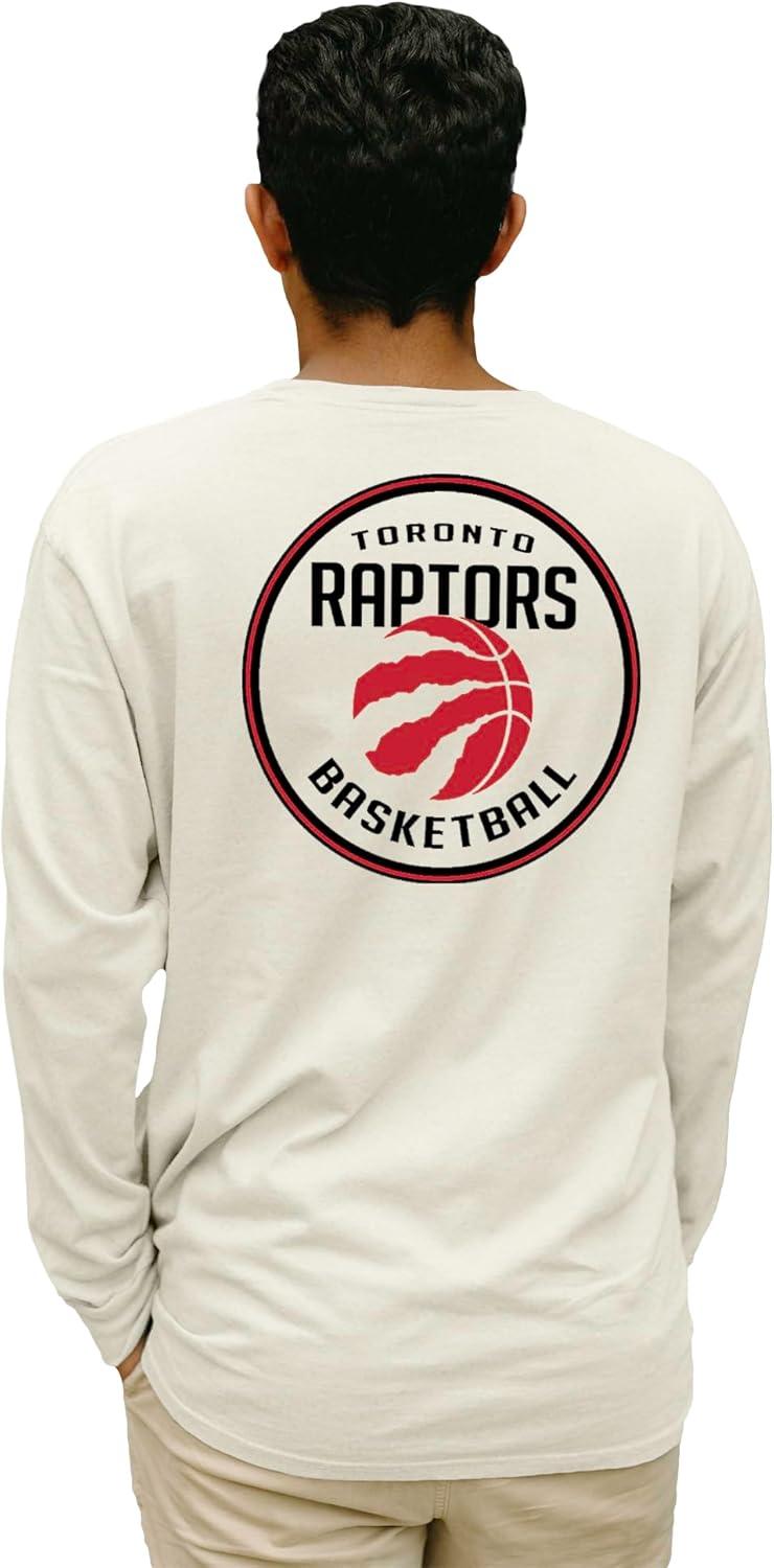 imageBlue 84 NBA UnisexAdult NBA Officially Licensed Long Sleeve TShirt Ringspun FrontBack IvoryIvory