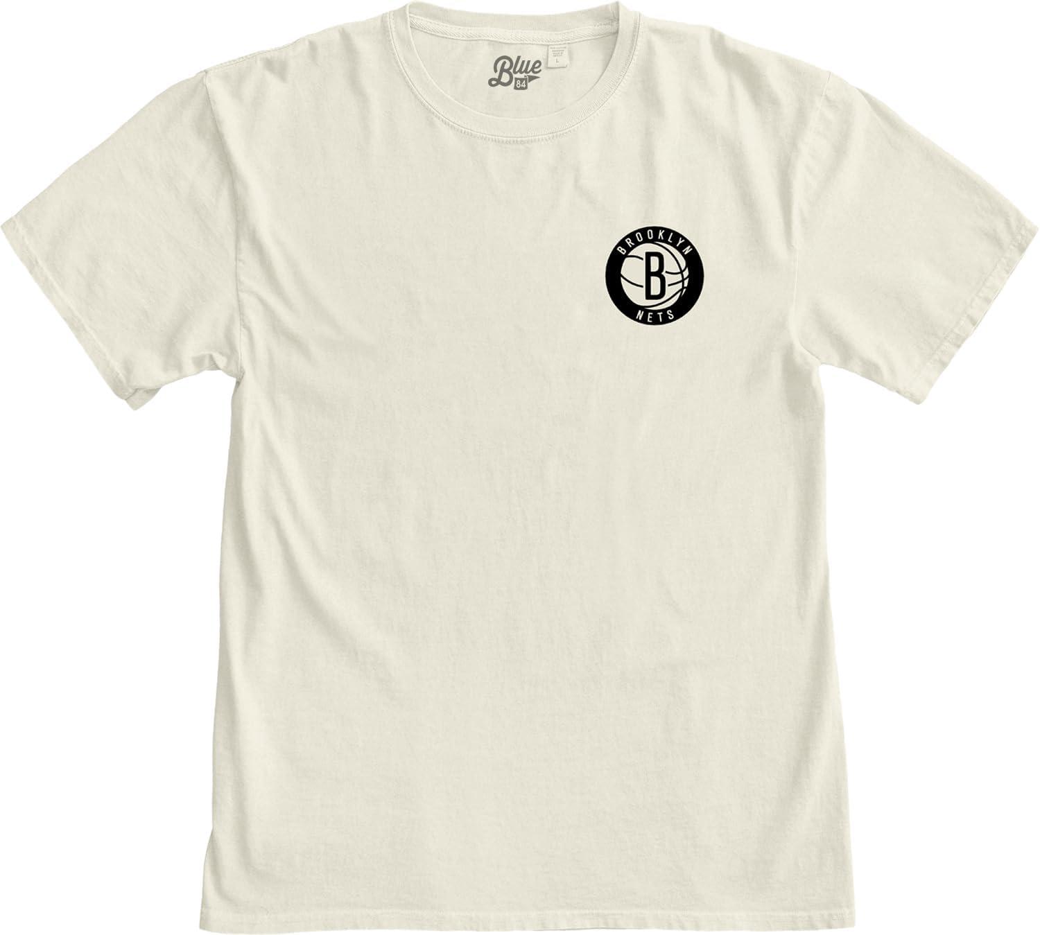imageBlue 84 NBA UnisexAdult NBA Officially Licensed TShirt Ringspun FrontBack IvoryIvory