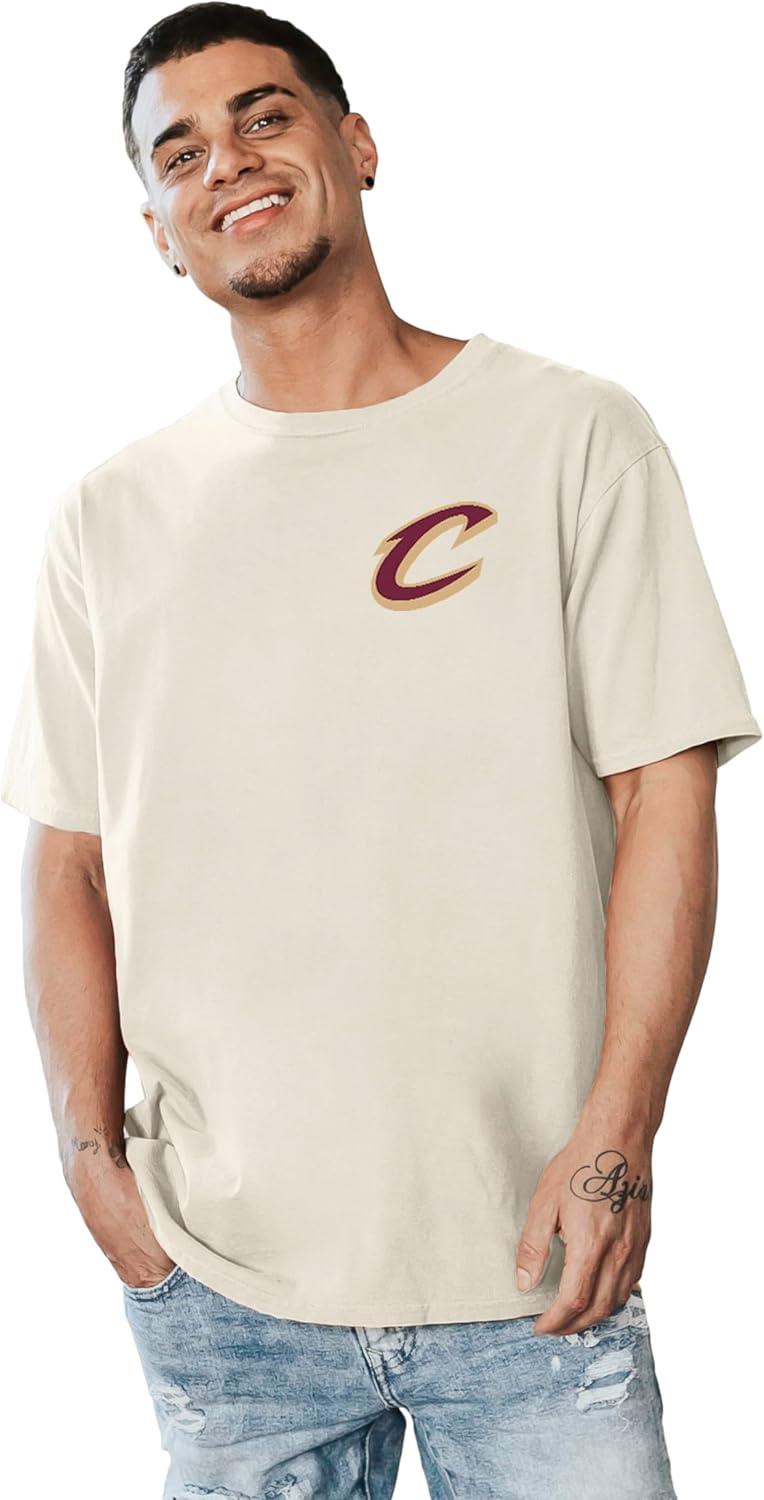 imageBlue 84 NBA UnisexAdult NBA Officially Licensed TShirt Ringspun FrontBack IvoryIvory