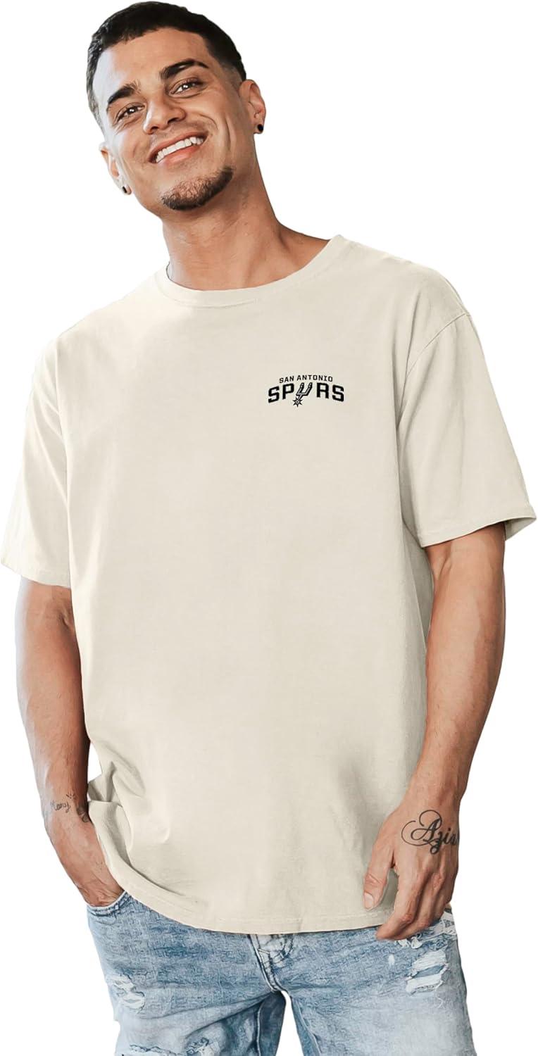 imageBlue 84 NBA UnisexAdult NBA Officially Licensed TShirt Ringspun FrontBack IvoryIvory