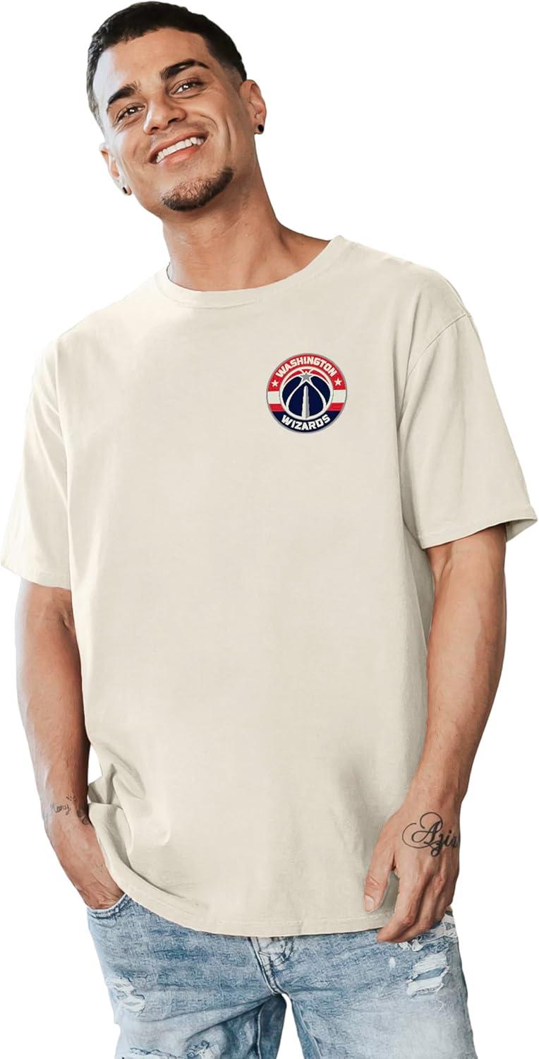 imageBlue 84 NBA UnisexAdult NBA Officially Licensed TShirt Ringspun FrontBack IvoryIvory