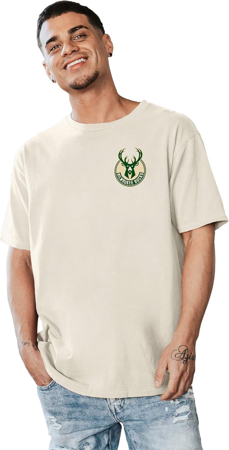 imageBlue 84 NBA UnisexAdult NBA Officially Licensed TShirt Ringspun FrontBack IvoryIvory