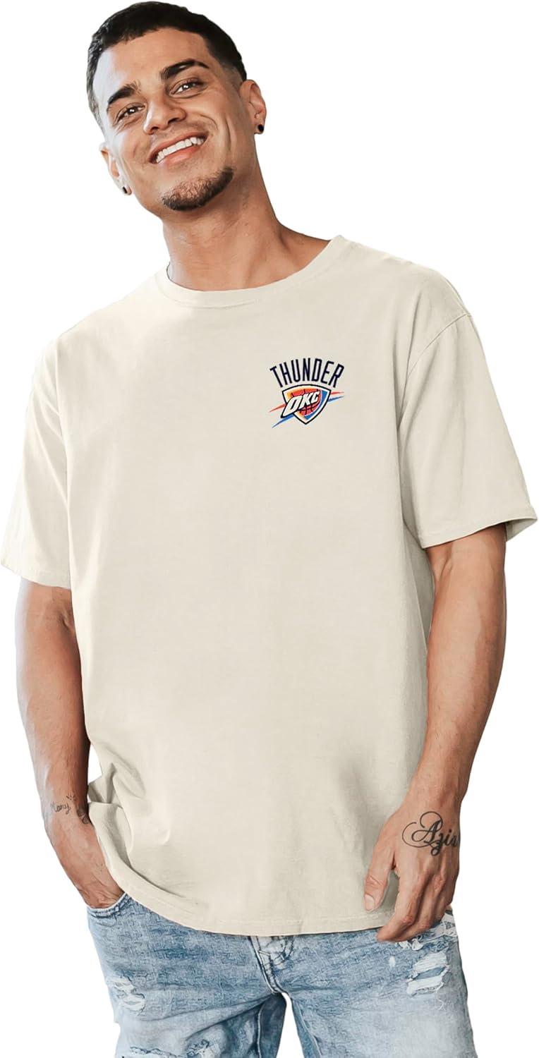 imageBlue 84 NBA UnisexAdult NBA Officially Licensed TShirt Ringspun FrontBack IvoryIvory