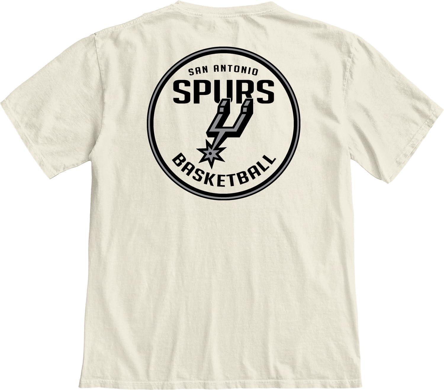 imageBlue 84 NBA UnisexAdult NBA Officially Licensed TShirt Ringspun FrontBack IvoryIvory