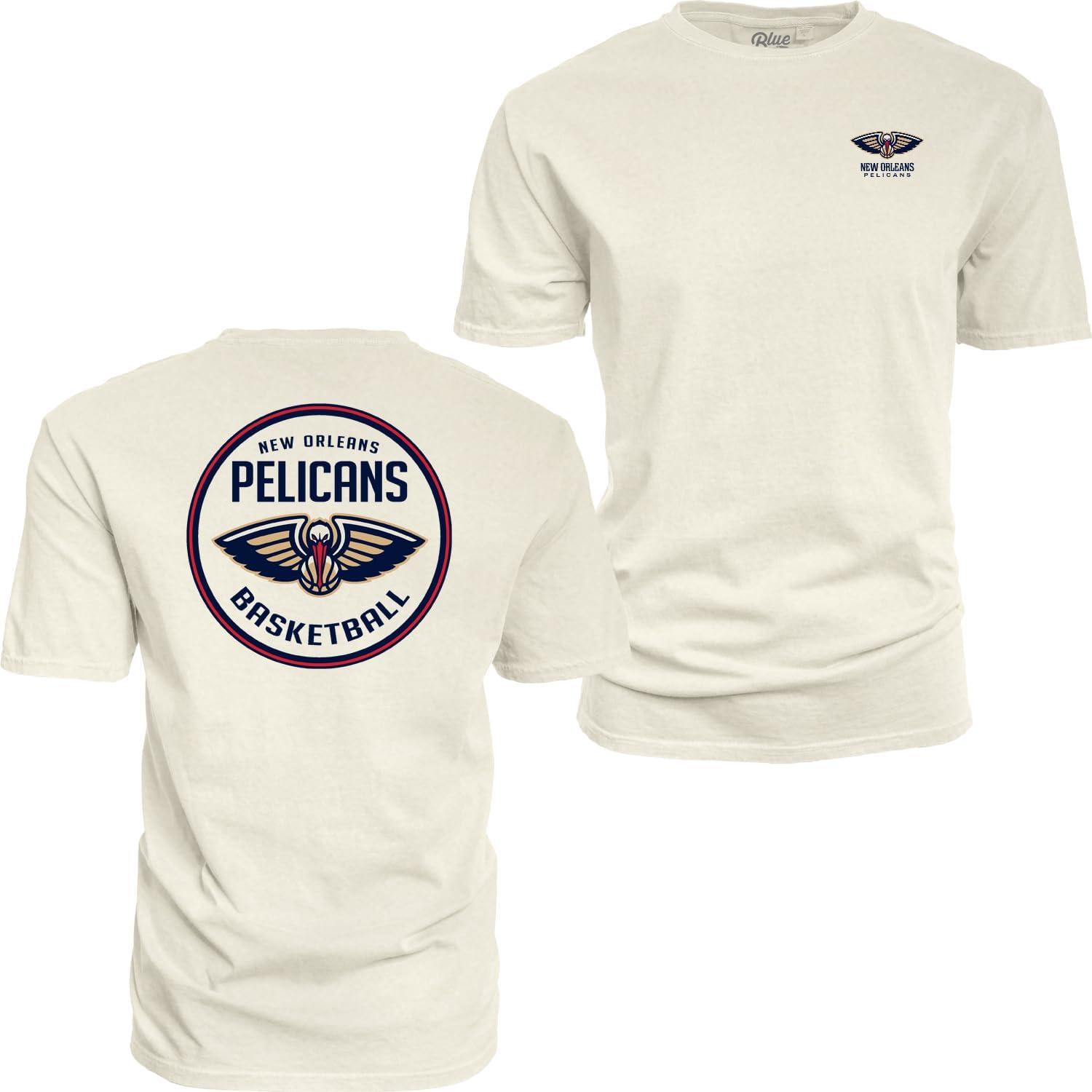 imageBlue 84 NBA UnisexAdult NBA Officially Licensed TShirt Ringspun FrontBack IvoryIvory