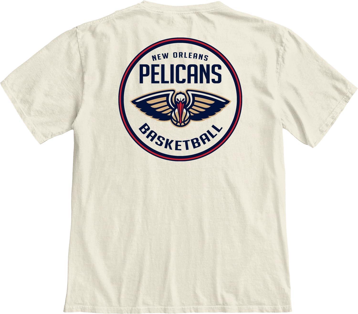 imageBlue 84 NBA UnisexAdult NBA Officially Licensed TShirt Ringspun FrontBack IvoryIvory