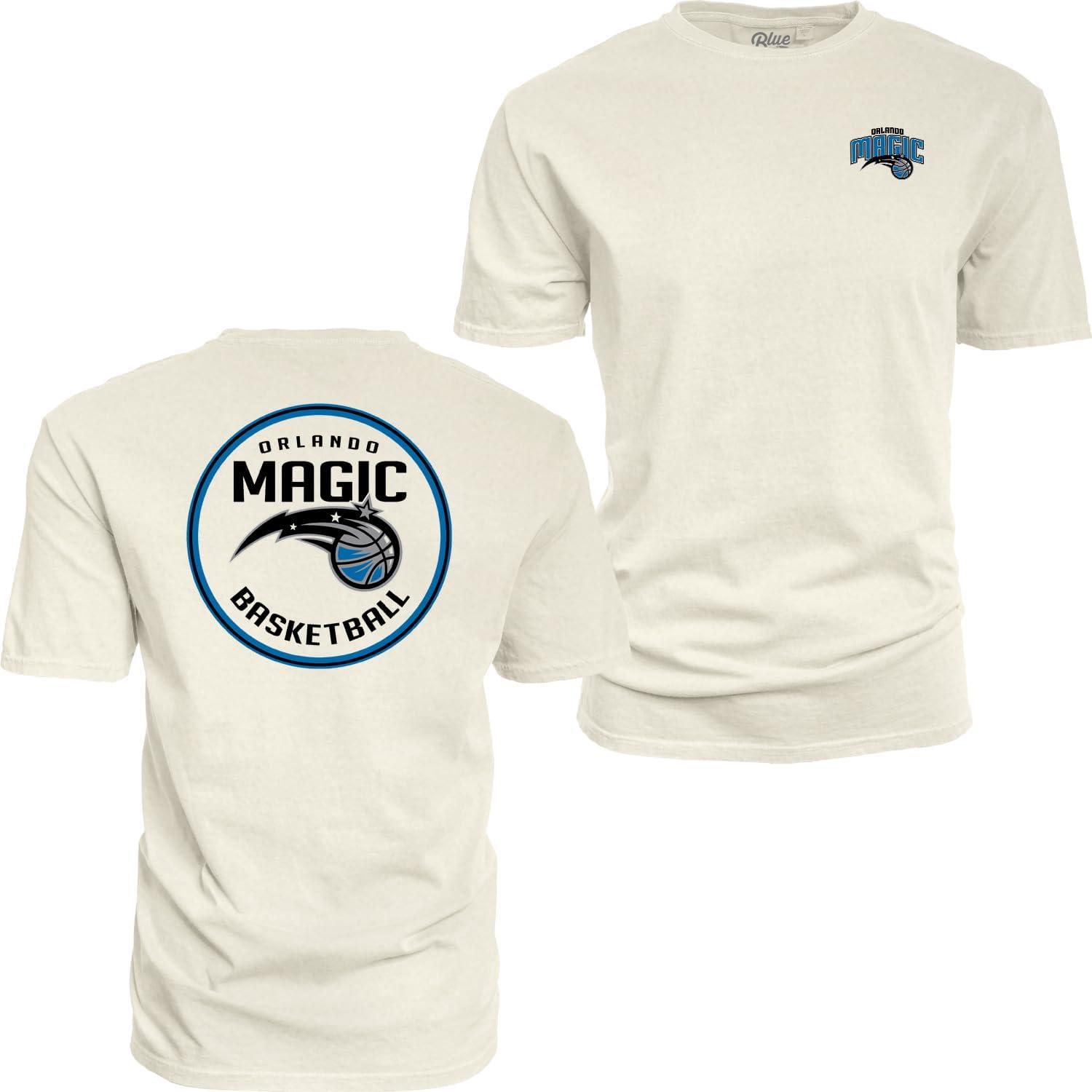 imageBlue 84 NBA UnisexAdult NBA Officially Licensed TShirt Ringspun FrontBack IvoryIvory