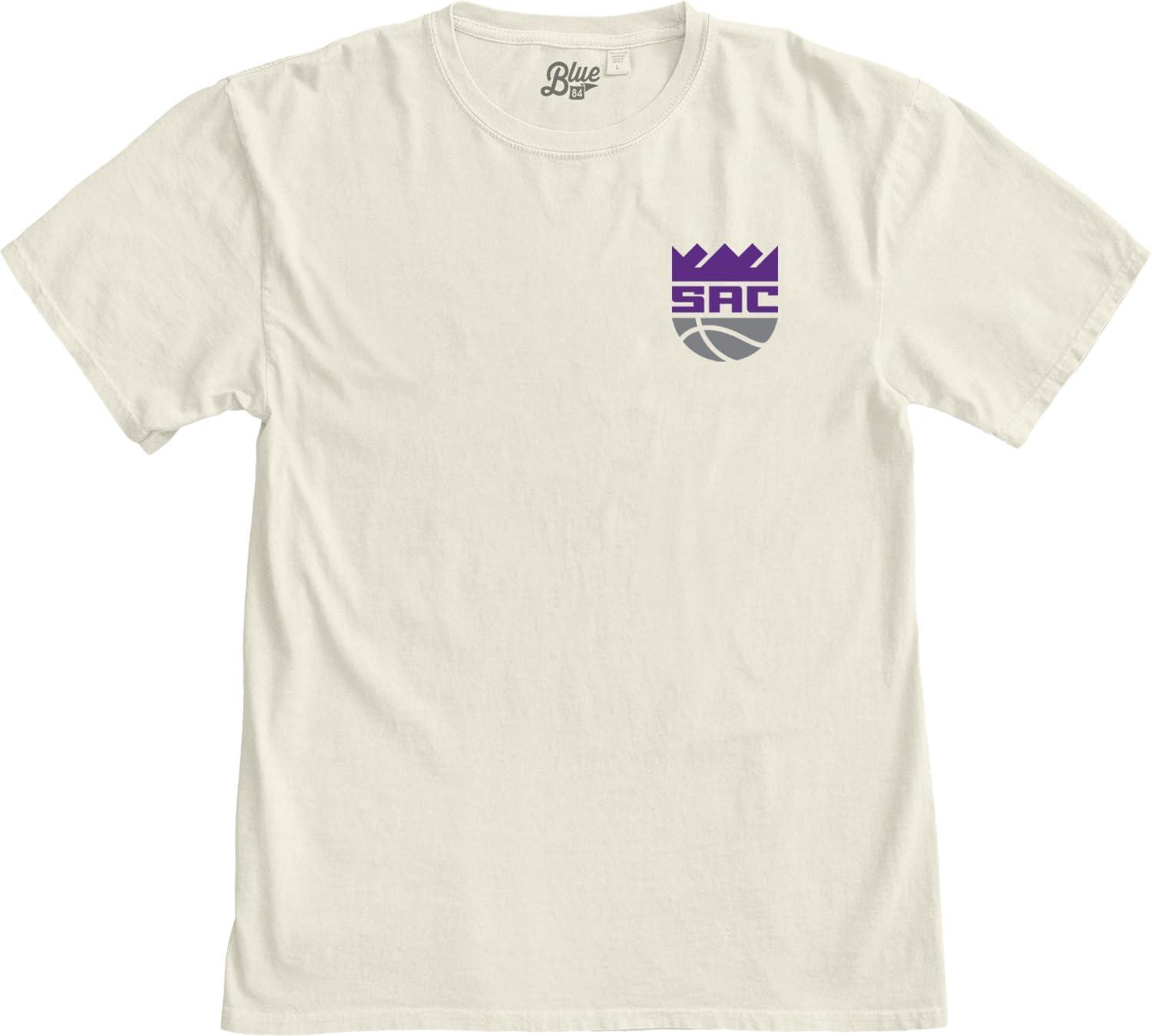 imageBlue 84 NBA UnisexAdult NBA Officially Licensed TShirt Ringspun FrontBack IvoryIvory