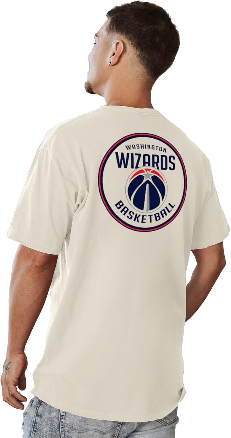 imageBlue 84 NBA UnisexAdult NBA Officially Licensed TShirt Ringspun FrontBack IvoryIvory