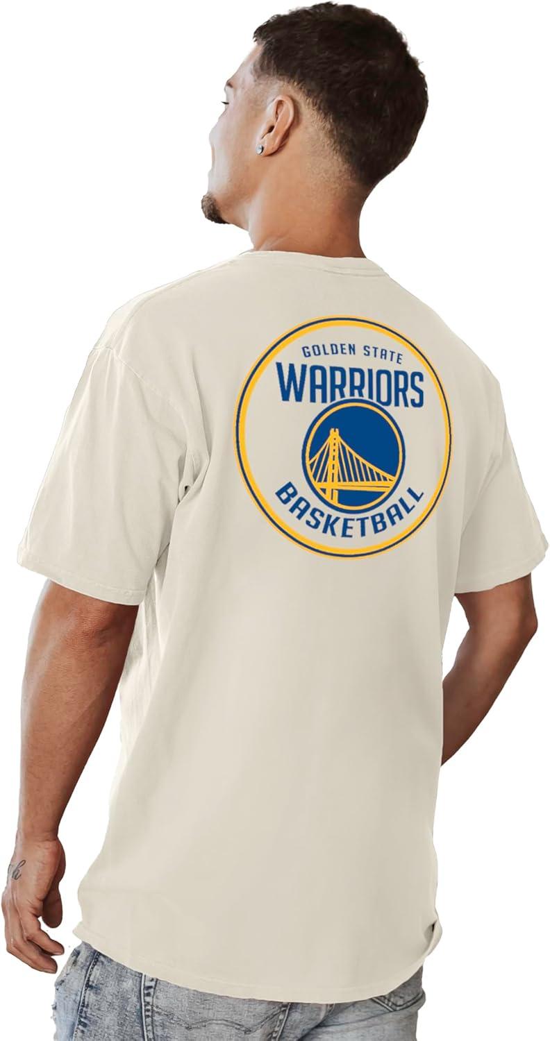 imageBlue 84 NBA UnisexAdult NBA Officially Licensed TShirt Ringspun FrontBack IvoryIvory