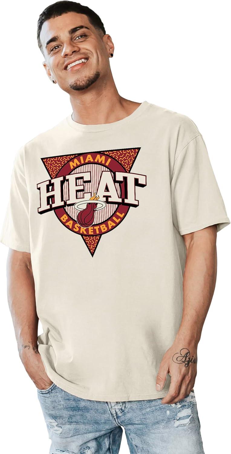 imageBlue 84 NBA UnisexAdult NBA Officially Licensed TShirt Ringspun Triblock IvoryIvory