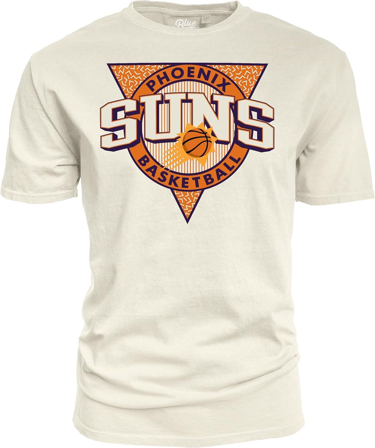 imageBlue 84 NBA UnisexAdult NBA Officially Licensed TShirt Ringspun Triblock IvoryIvory