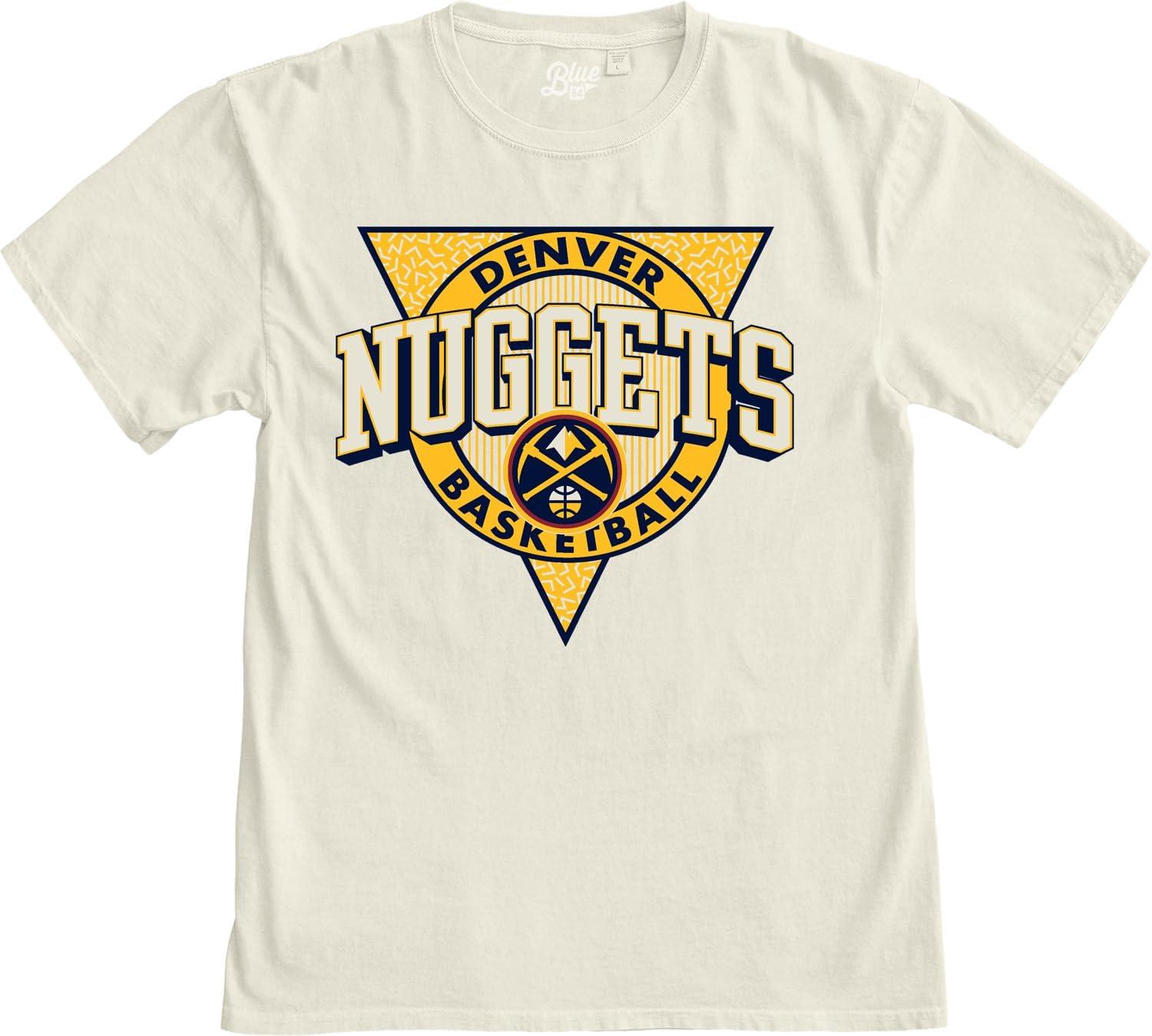 imageBlue 84 NBA UnisexAdult NBA Officially Licensed TShirt Ringspun Triblock IvoryIvory