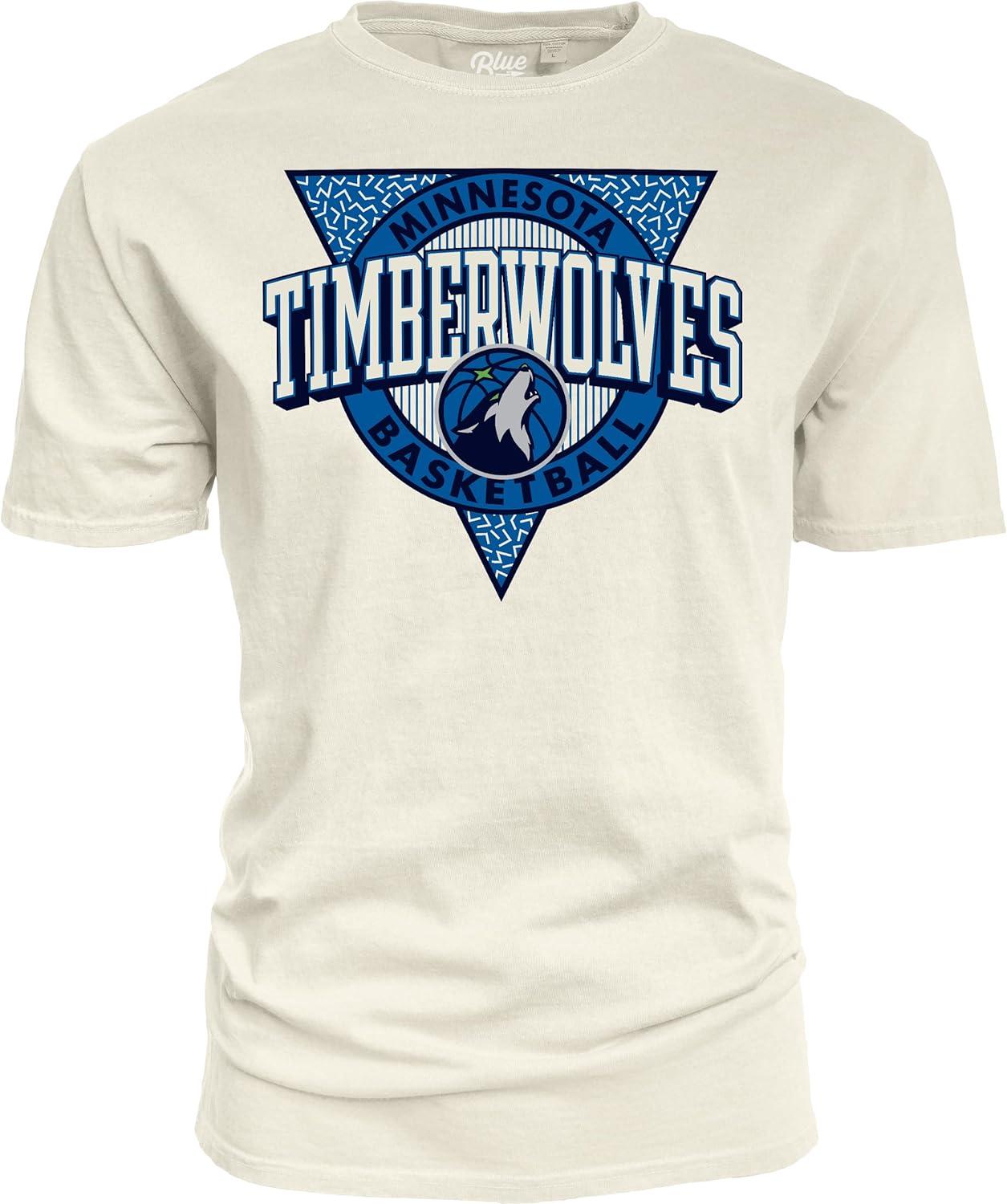 imageBlue 84 NBA UnisexAdult NBA Officially Licensed TShirt Ringspun Triblock IvoryIvory