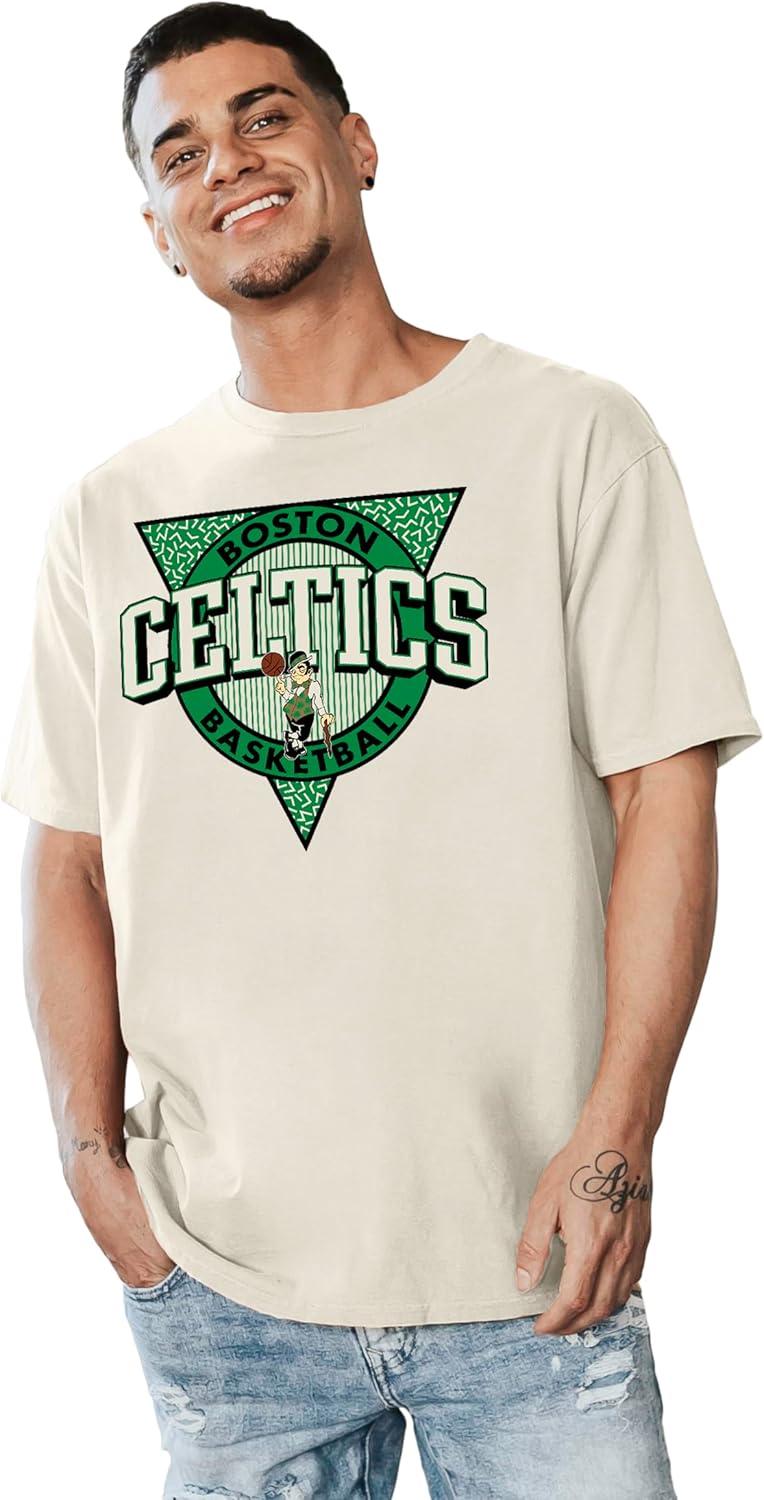 imageBlue 84 NBA UnisexAdult NBA Officially Licensed TShirt Ringspun Triblock IvoryIvory