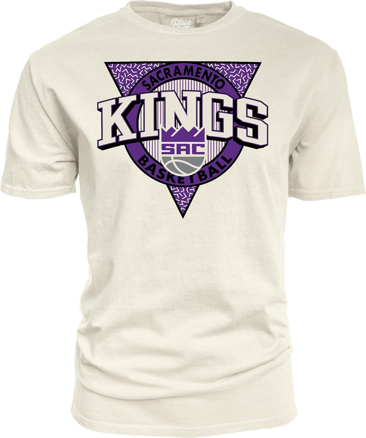 imageBlue 84 NBA UnisexAdult NBA Officially Licensed TShirt Ringspun Triblock IvoryIvory