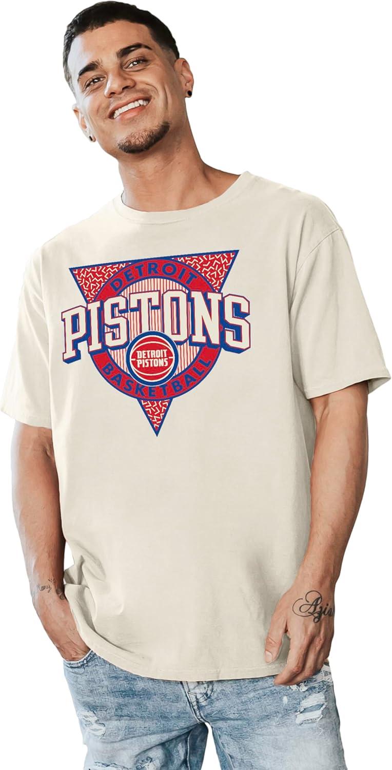 imageBlue 84 NBA UnisexAdult NBA Officially Licensed TShirt Ringspun Triblock IvoryIvory