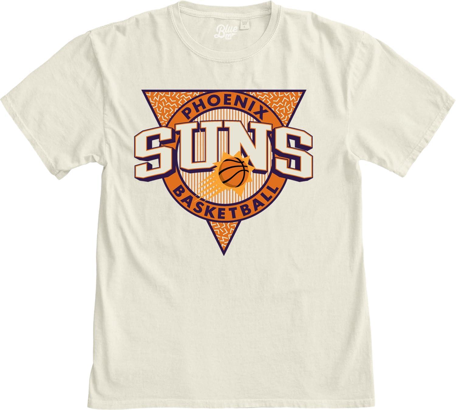 imageBlue 84 NBA UnisexAdult NBA Officially Licensed TShirt Ringspun Triblock IvoryIvory