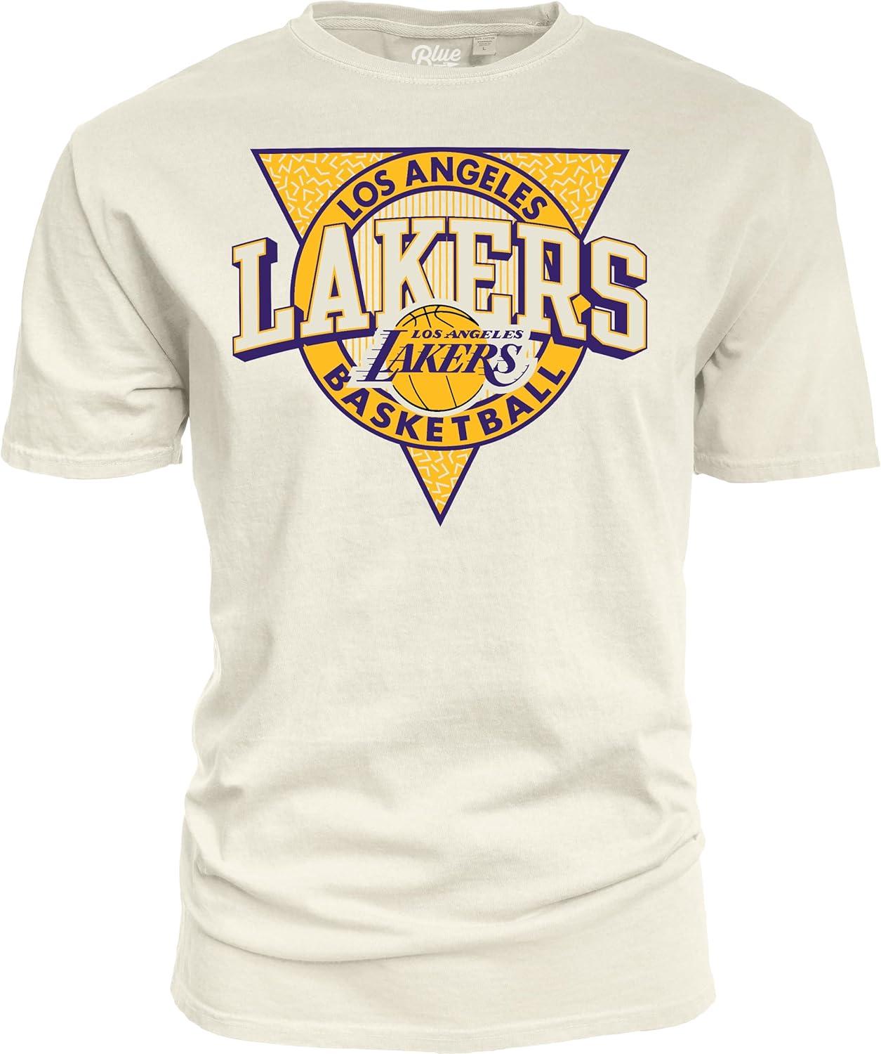 imageBlue 84 NBA UnisexAdult NBA Officially Licensed TShirt Ringspun Triblock IvoryIvory