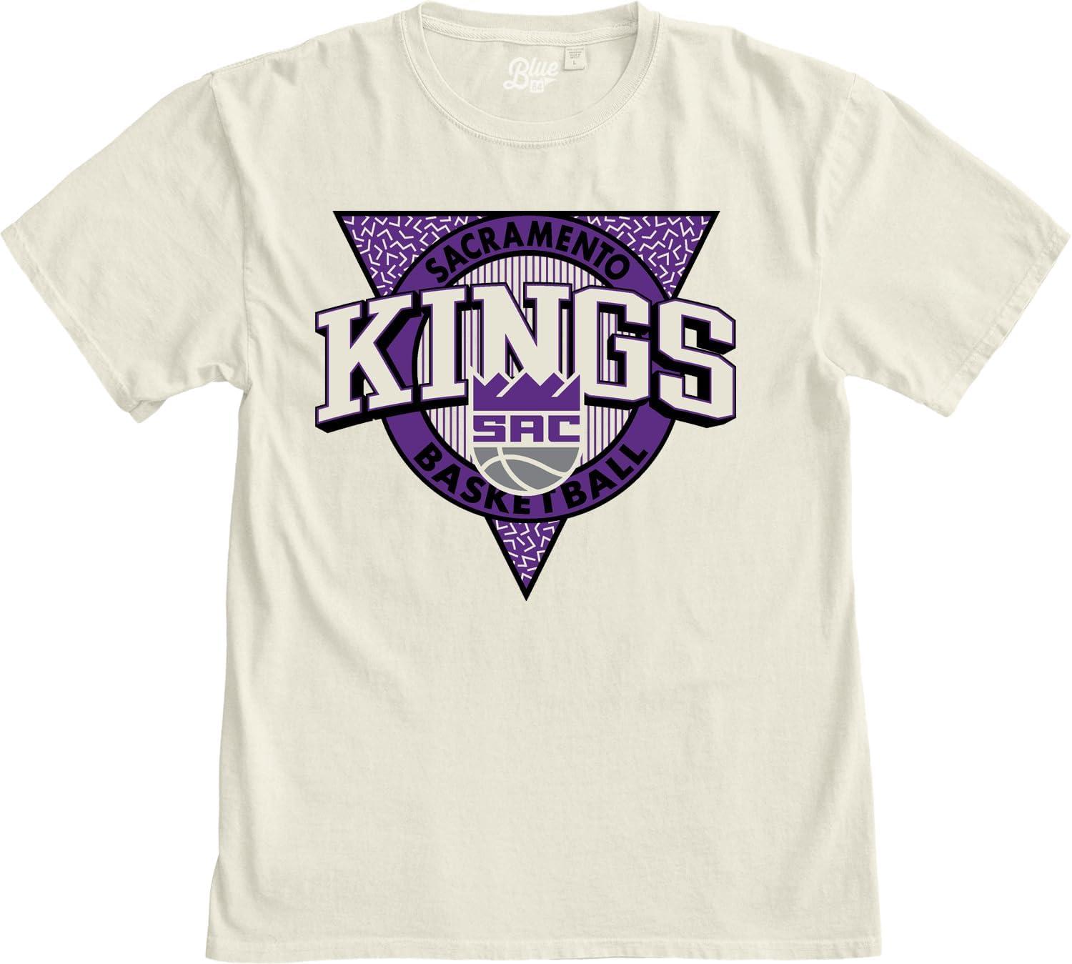 imageBlue 84 NBA UnisexAdult NBA Officially Licensed TShirt Ringspun Triblock IvoryIvory