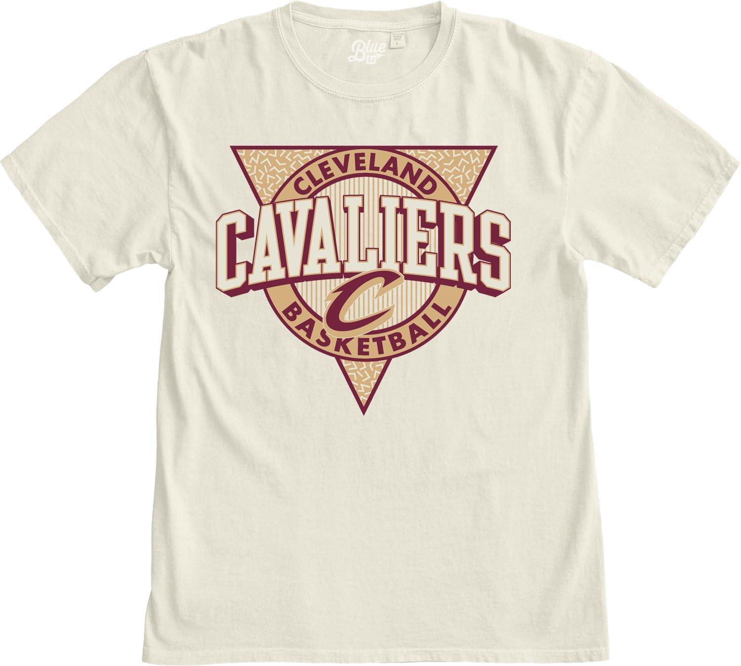 imageBlue 84 NBA UnisexAdult NBA Officially Licensed TShirt Ringspun Triblock IvoryIvory