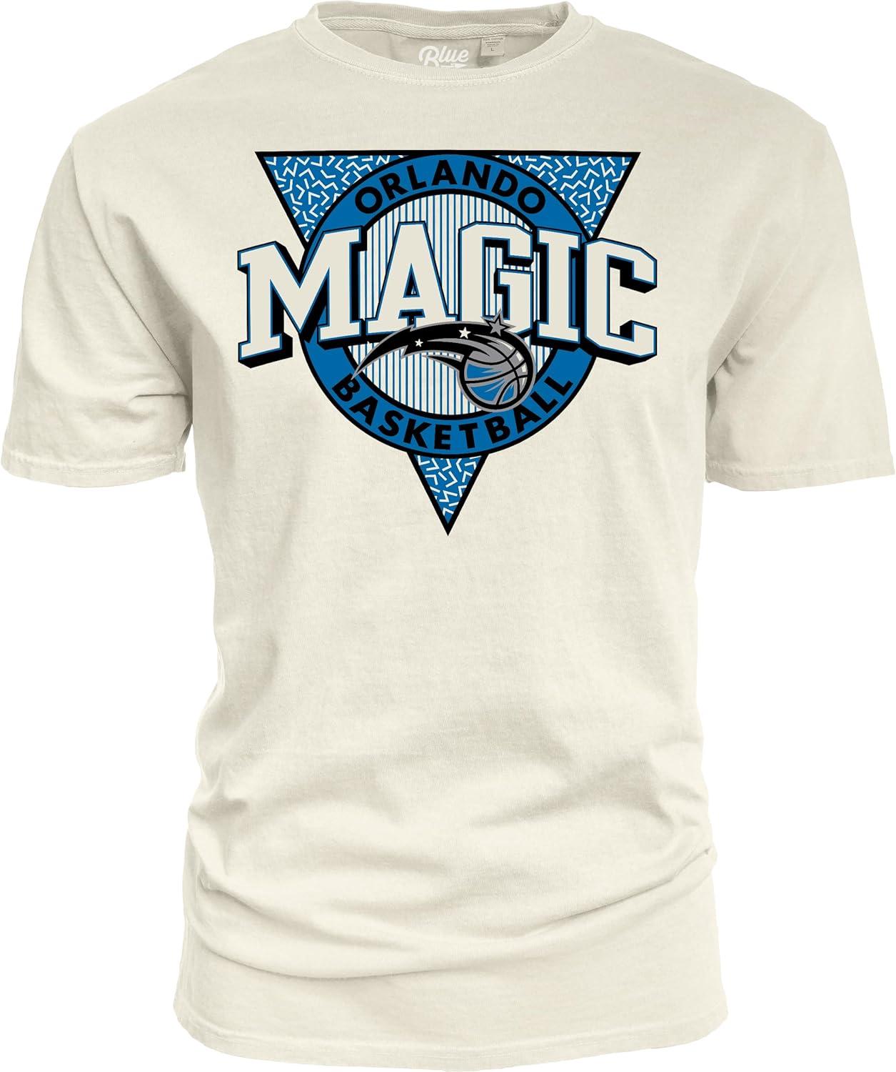 imageBlue 84 NBA UnisexAdult NBA Officially Licensed TShirt Ringspun Triblock IvoryIvory