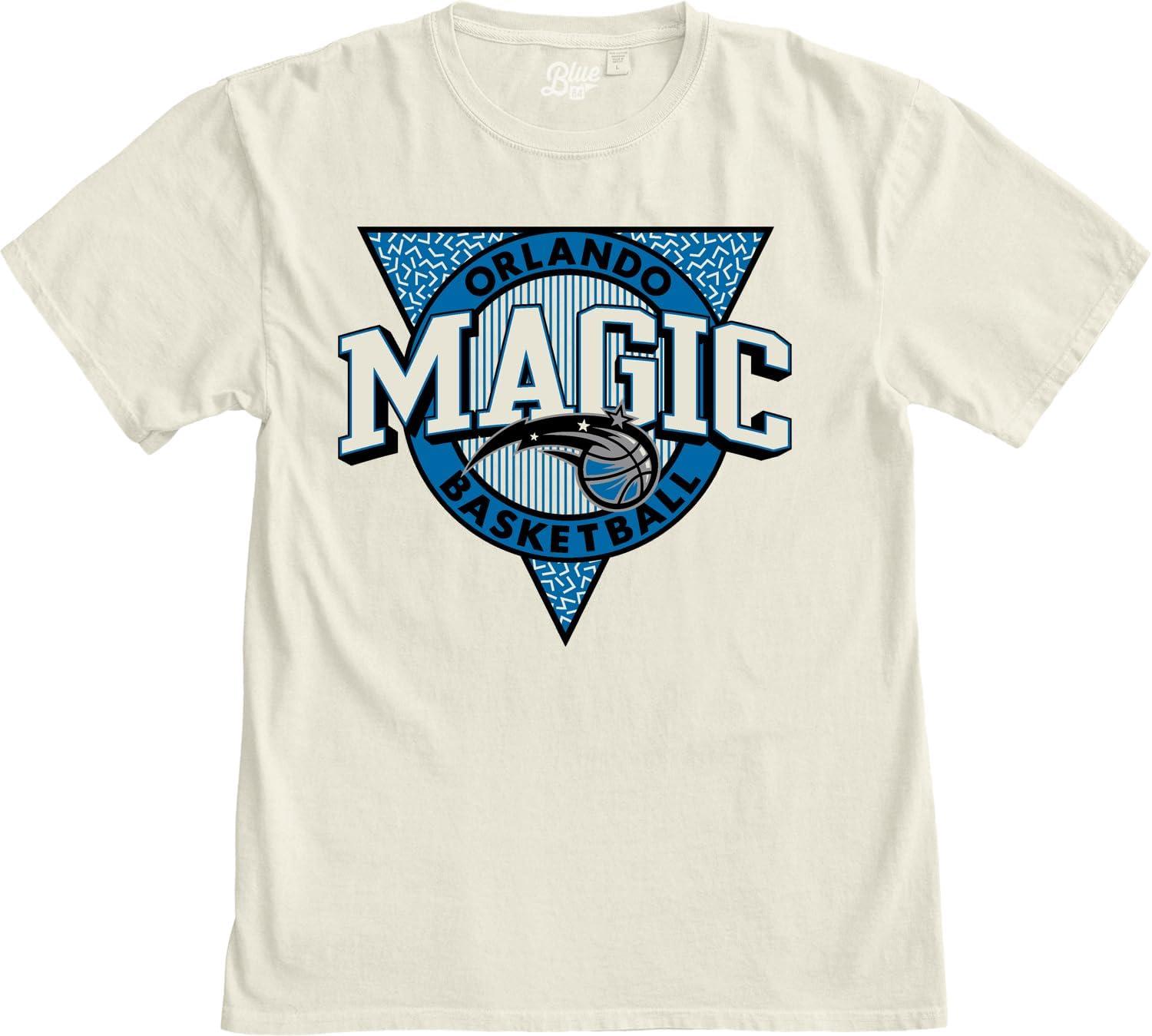 imageBlue 84 NBA UnisexAdult NBA Officially Licensed TShirt Ringspun Triblock IvoryIvory