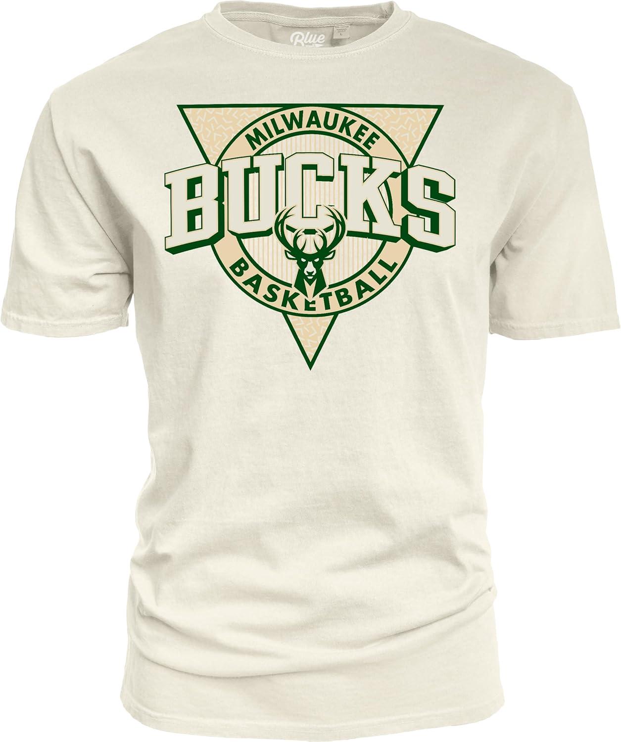 imageBlue 84 NBA UnisexAdult NBA Officially Licensed TShirt Ringspun Triblock IvoryIvory