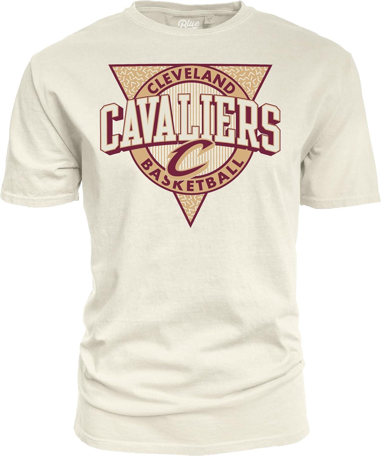 imageBlue 84 NBA UnisexAdult NBA Officially Licensed TShirt Ringspun Triblock IvoryIvory