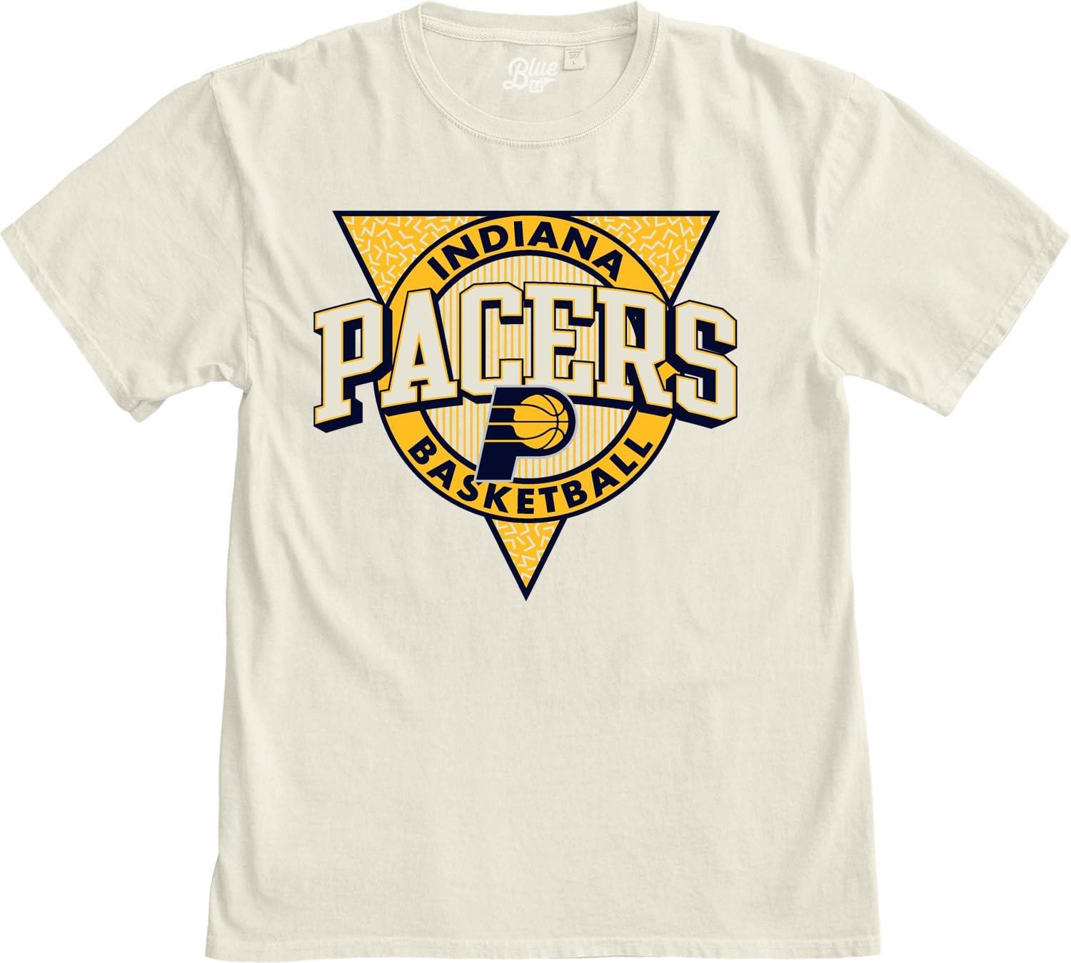 imageBlue 84 NBA UnisexAdult NBA Officially Licensed TShirt Ringspun Triblock IvoryIvory