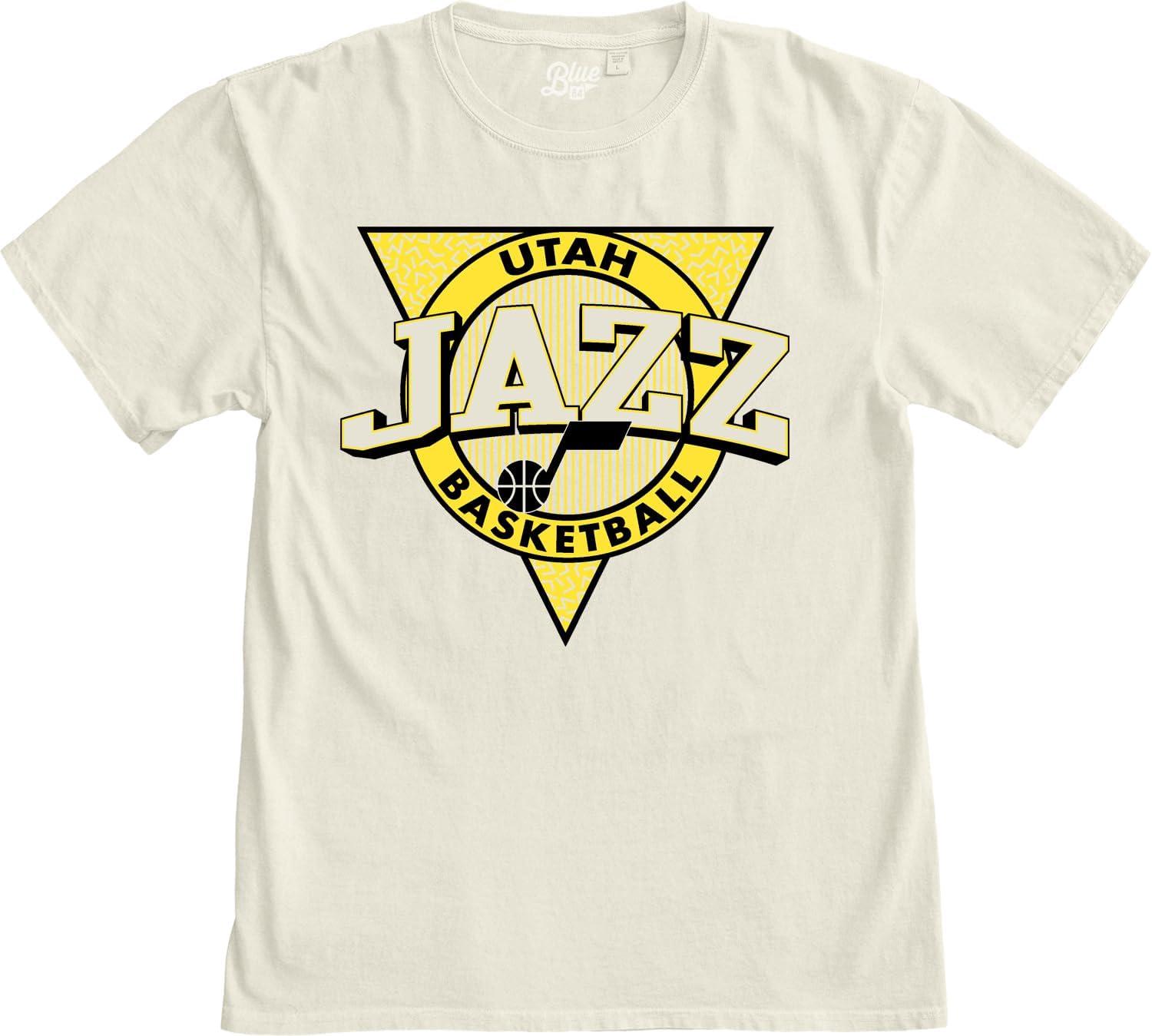 imageBlue 84 NBA UnisexAdult NBA Officially Licensed TShirt Ringspun Triblock IvoryIvory