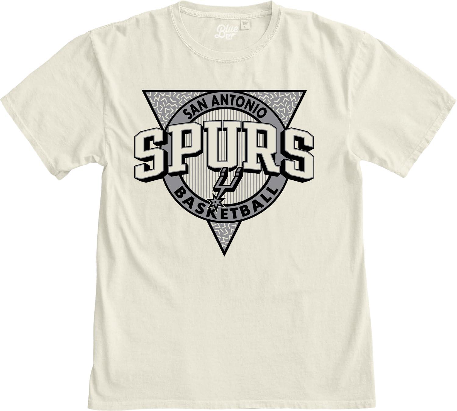 imageBlue 84 NBA UnisexAdult NBA Officially Licensed TShirt Ringspun Triblock IvoryIvory