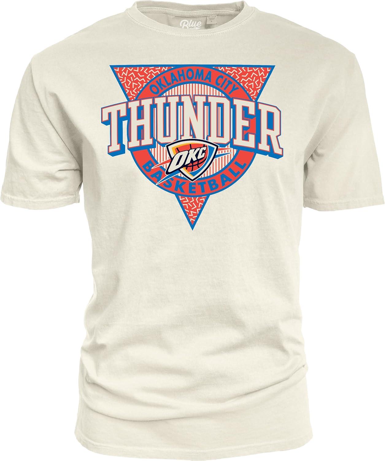 imageBlue 84 NBA UnisexAdult NBA Officially Licensed TShirt Ringspun Triblock IvoryIvory