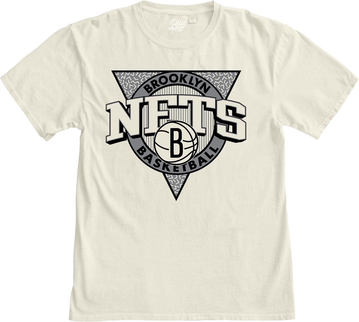 imageBlue 84 NBA UnisexAdult NBA Officially Licensed TShirt Ringspun Triblock IvoryIvory