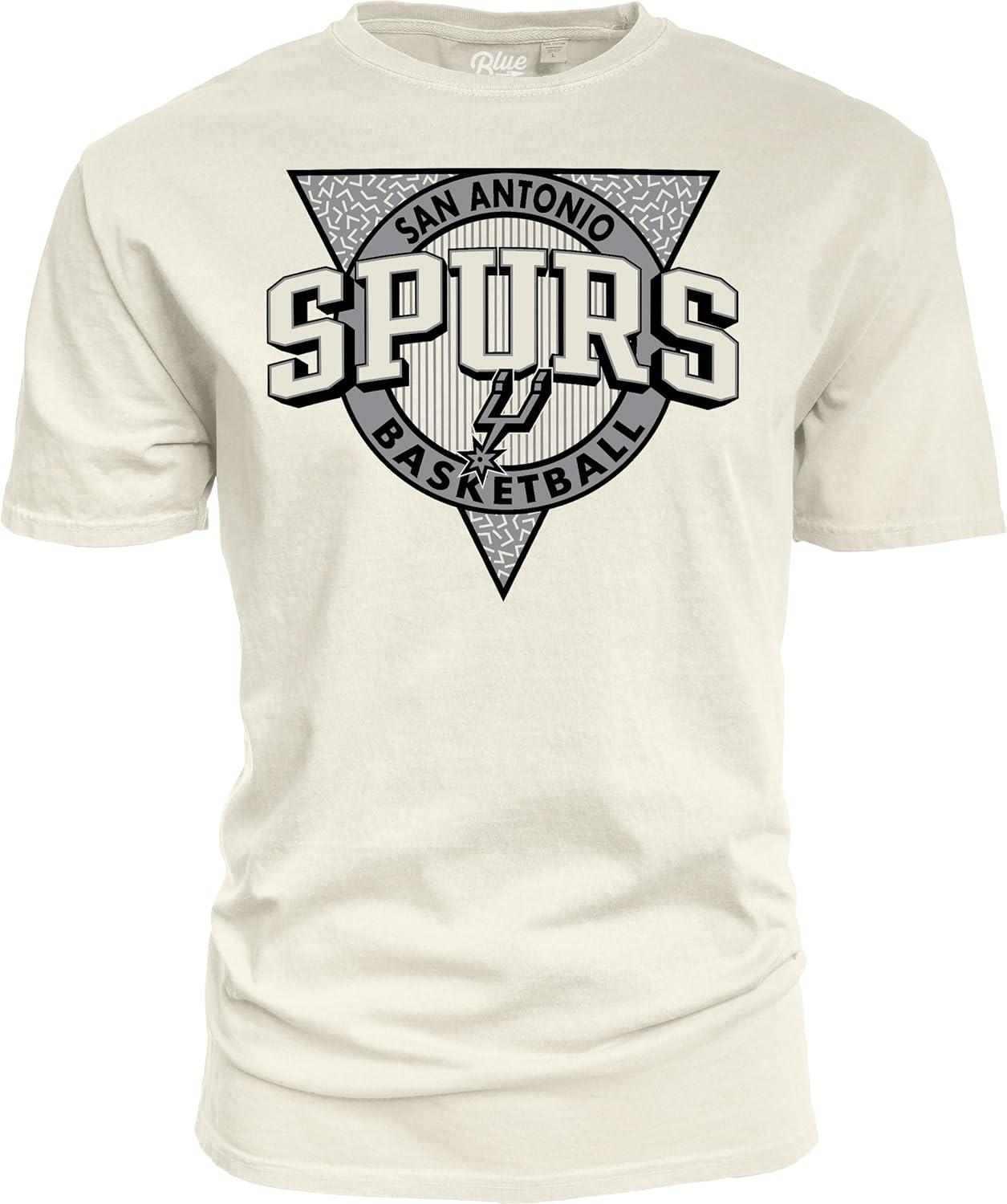 imageBlue 84 NBA UnisexAdult NBA Officially Licensed TShirt Ringspun Triblock IvoryIvory