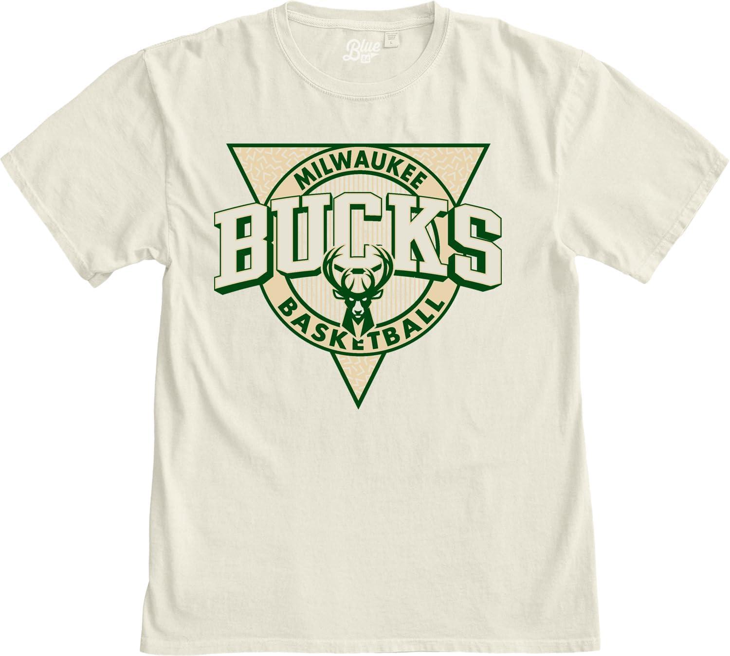 imageBlue 84 NBA UnisexAdult NBA Officially Licensed TShirt Ringspun Triblock IvoryIvory