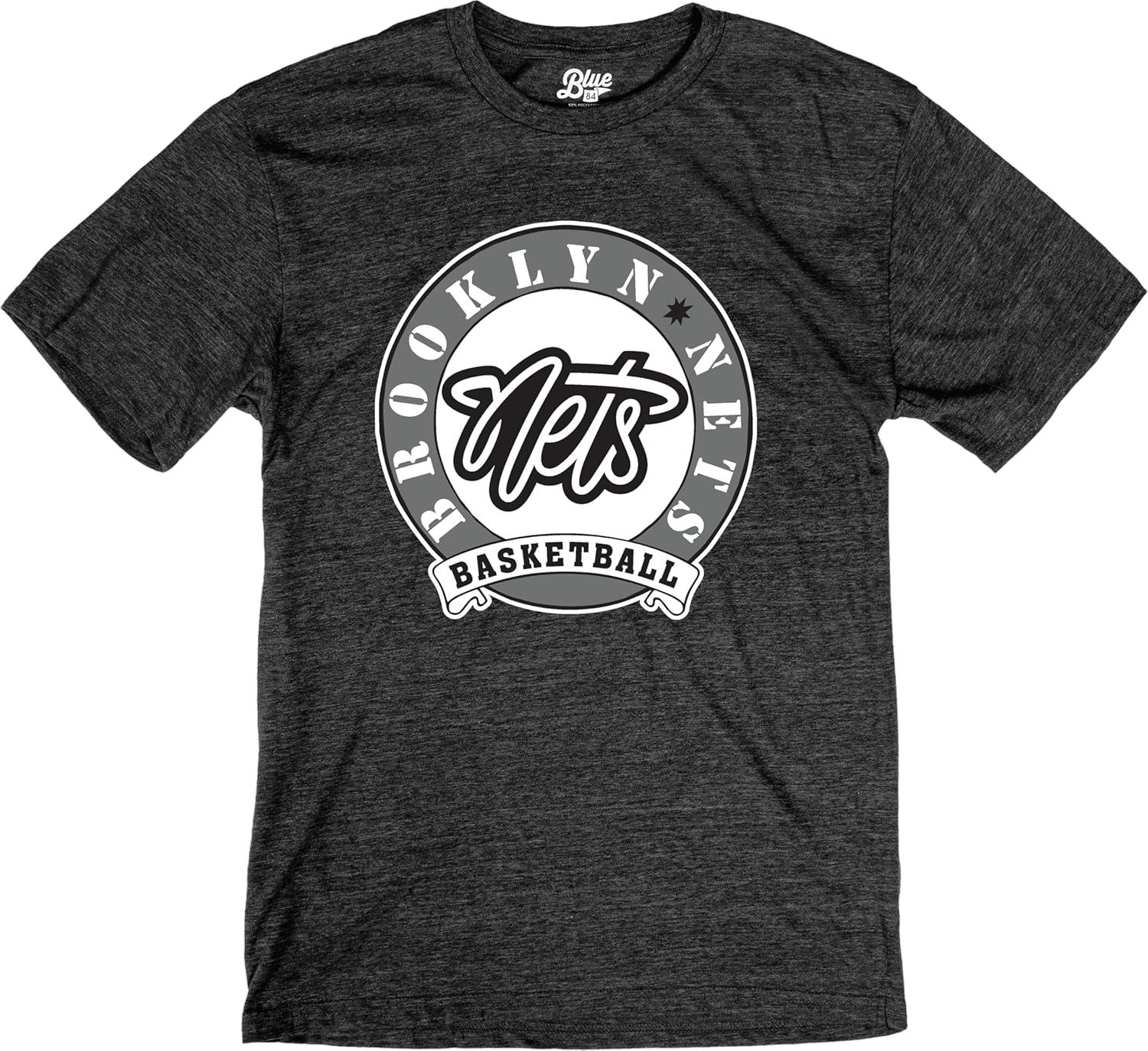 imageBlue 84 NBA UnisexAdult NBA Officially Licensed TriBlend TShirt BlackBlack