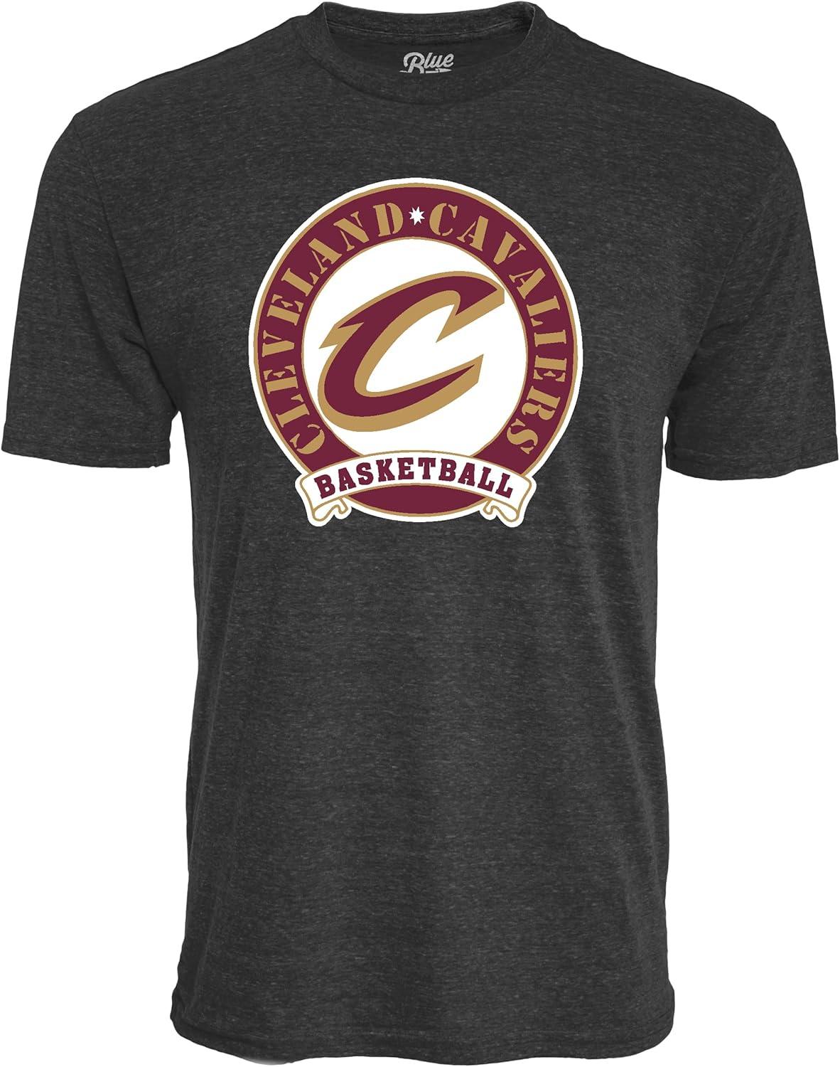 imageBlue 84 NBA UnisexAdult NBA Officially Licensed TriBlend TShirt BlackBlack