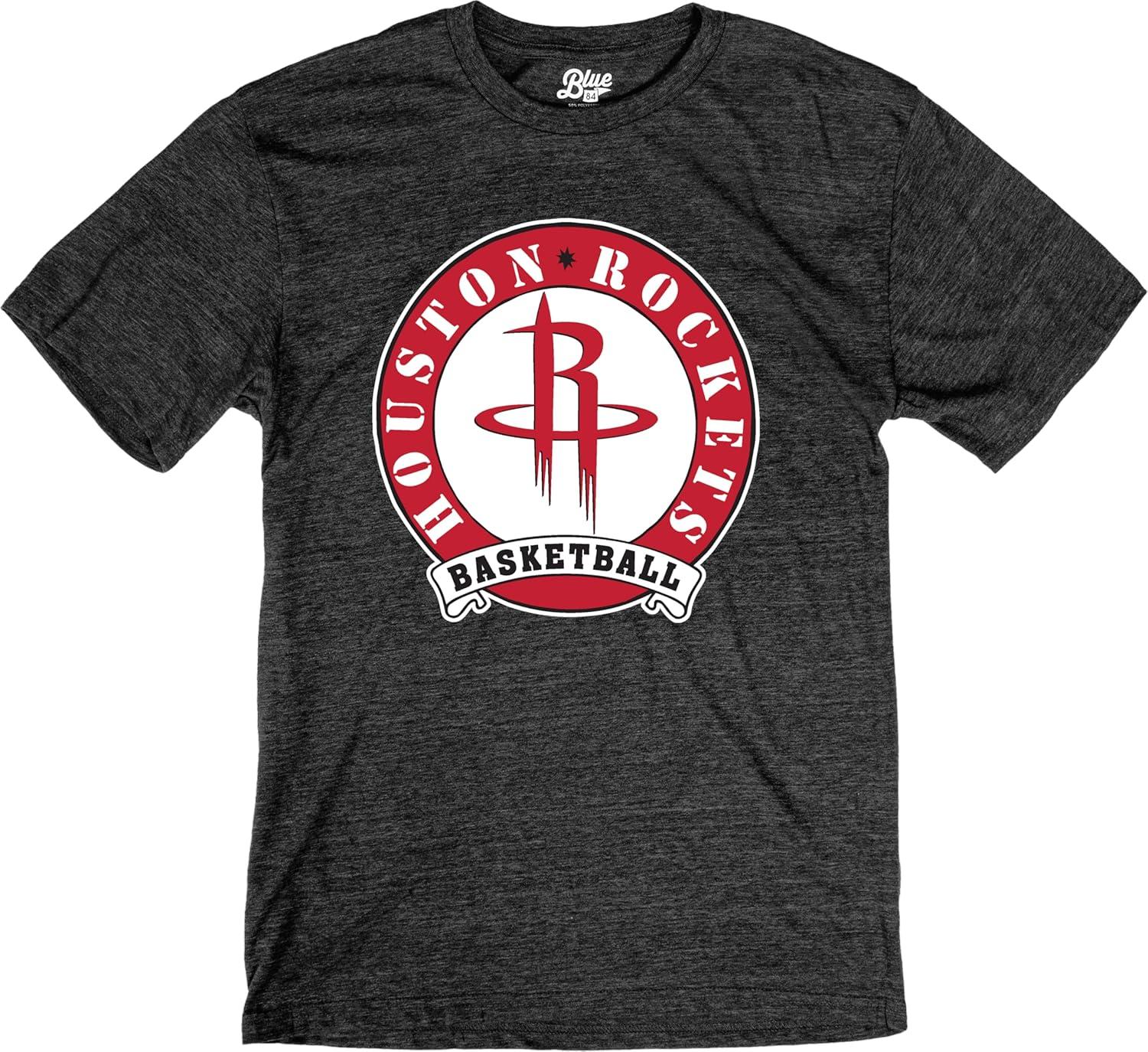 imageBlue 84 NBA UnisexAdult NBA Officially Licensed TriBlend TShirt BlackBlack