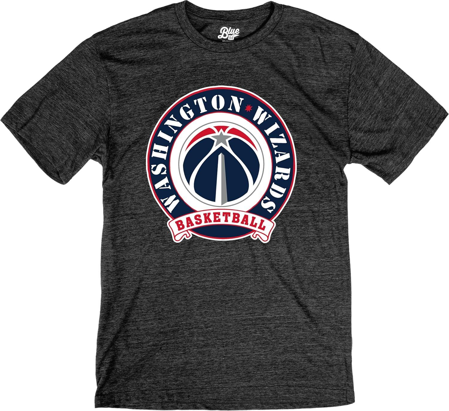 imageBlue 84 NBA UnisexAdult NBA Officially Licensed TriBlend TShirt BlackBlack