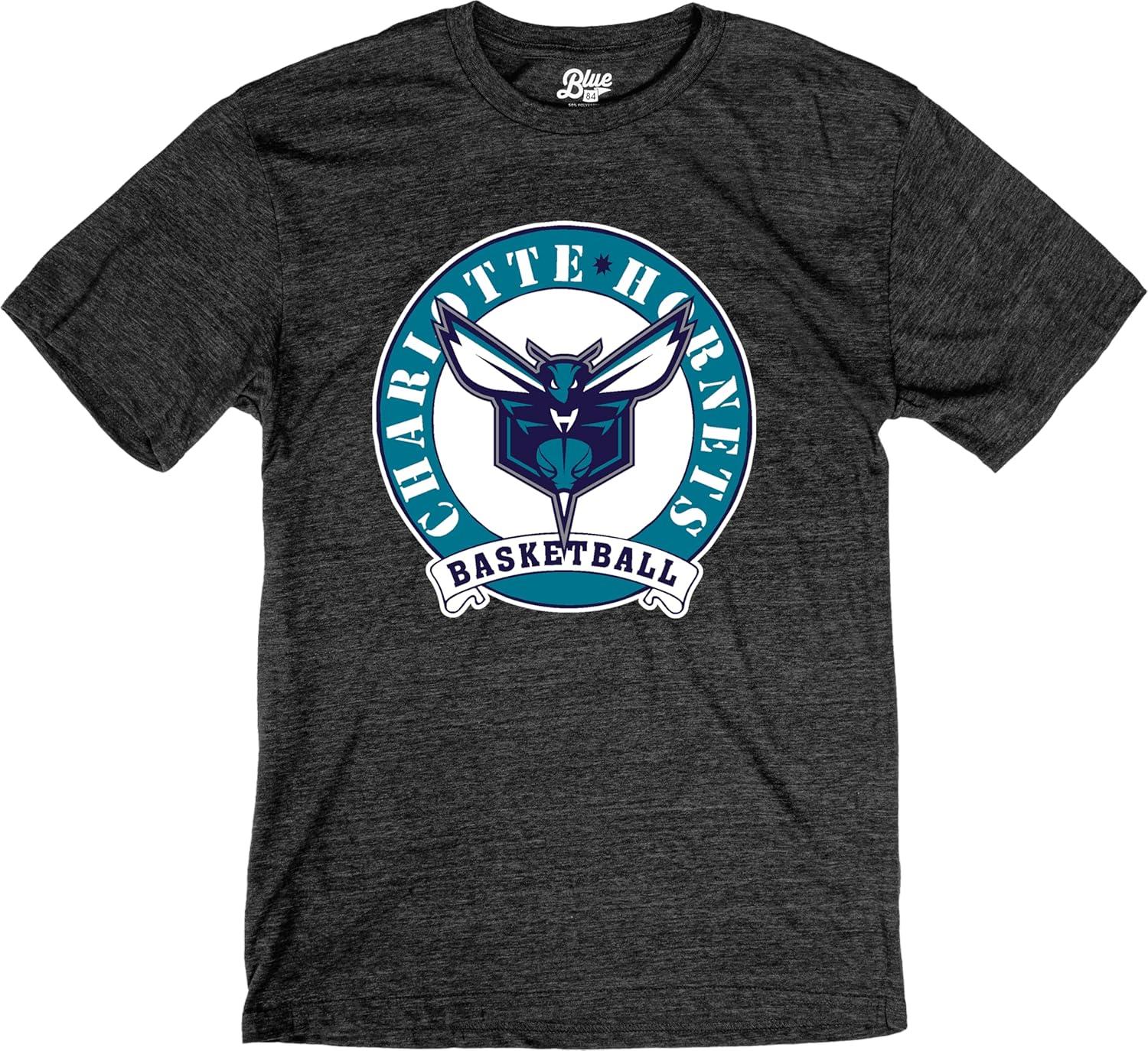 imageBlue 84 NBA UnisexAdult NBA Officially Licensed TriBlend TShirt BlackBlack