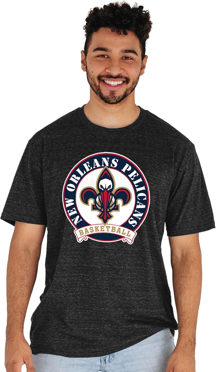 imageBlue 84 NBA UnisexAdult NBA Officially Licensed TriBlend TShirt BlackBlack