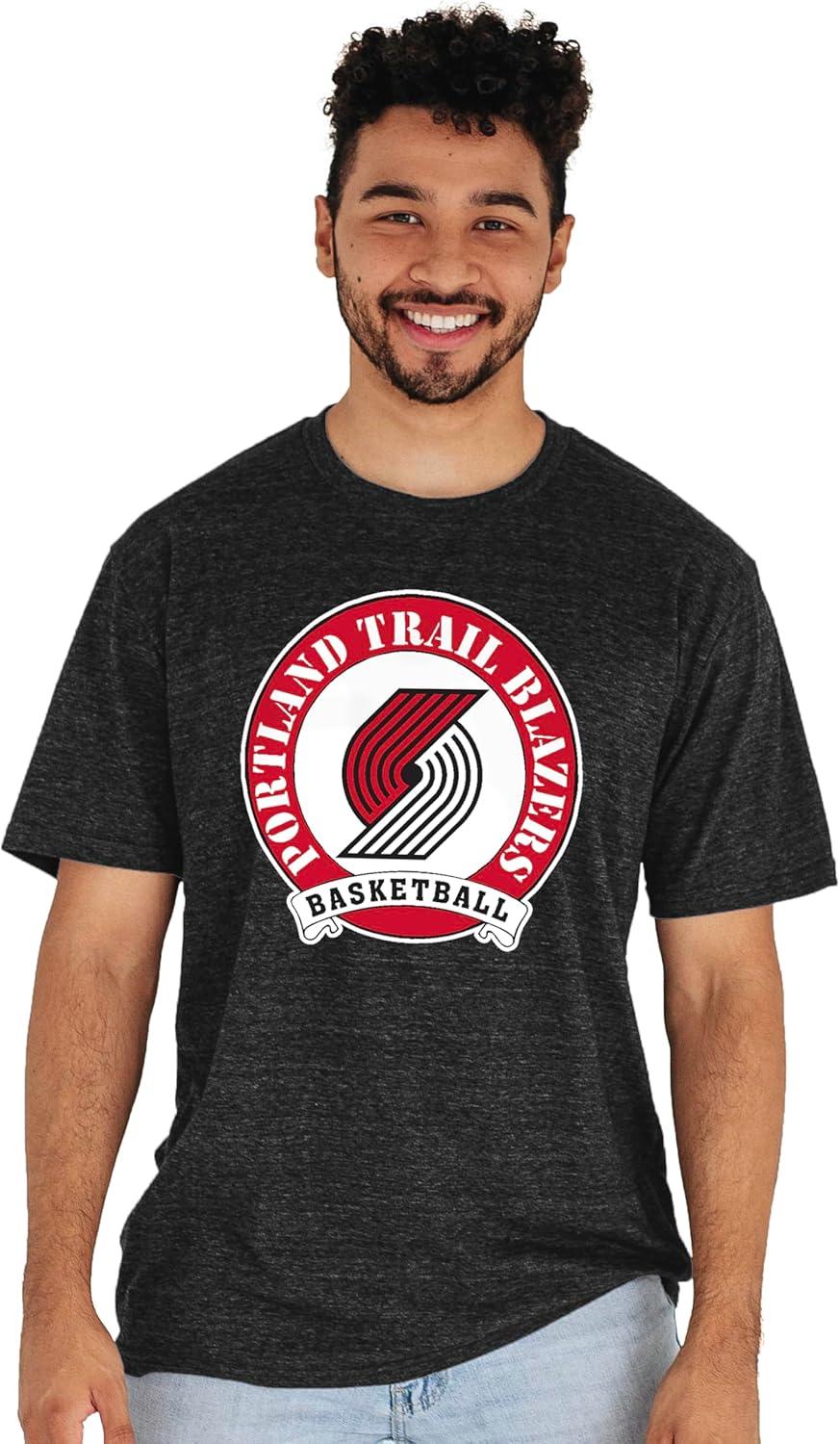 imageBlue 84 NBA UnisexAdult NBA Officially Licensed TriBlend TShirt BlackBlack