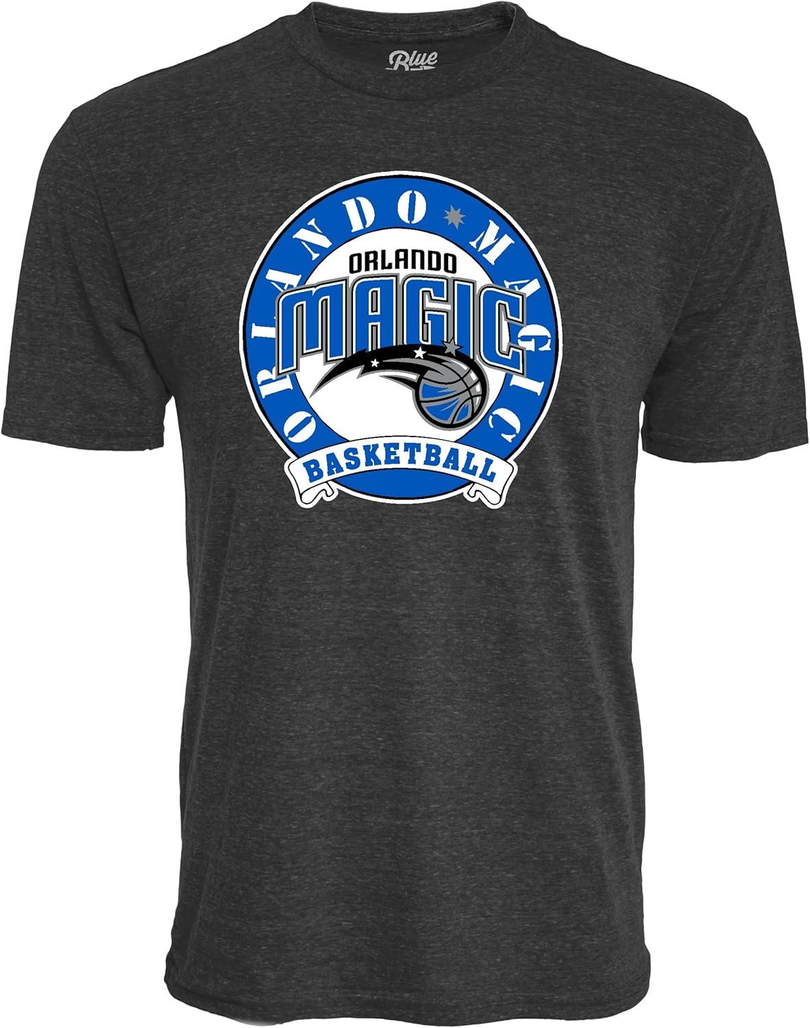 imageBlue 84 NBA UnisexAdult NBA Officially Licensed TriBlend TShirt BlackBlack