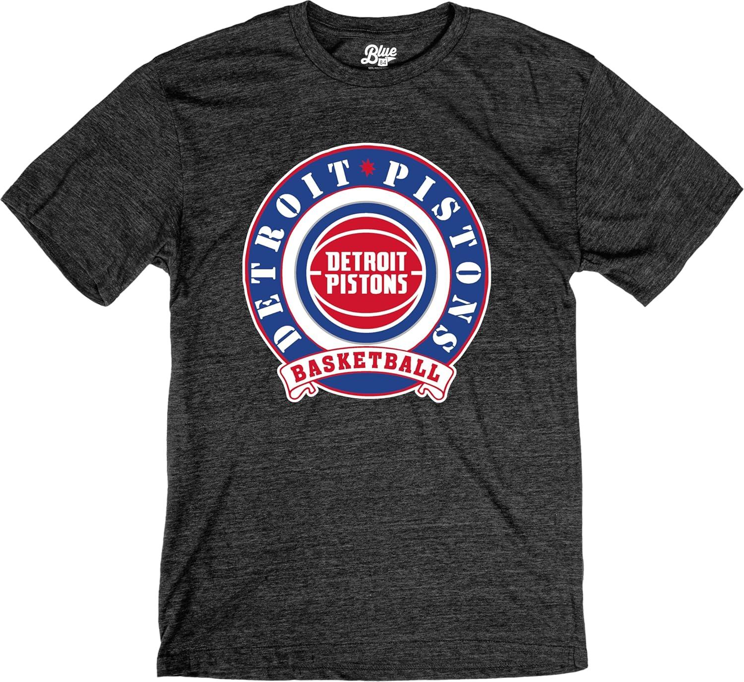 imageBlue 84 NBA UnisexAdult NBA Officially Licensed TriBlend TShirt BlackBlack