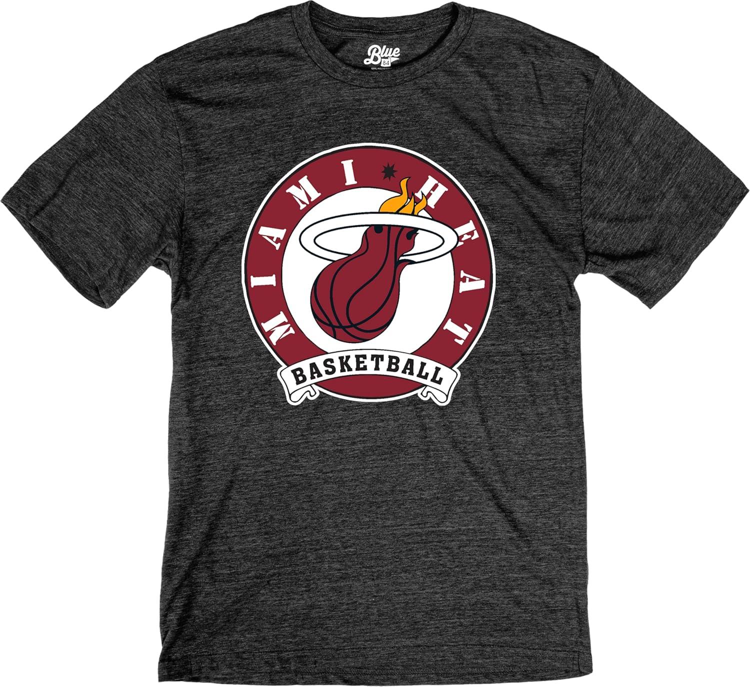 imageBlue 84 NBA UnisexAdult NBA Officially Licensed TriBlend TShirt BlackBlack