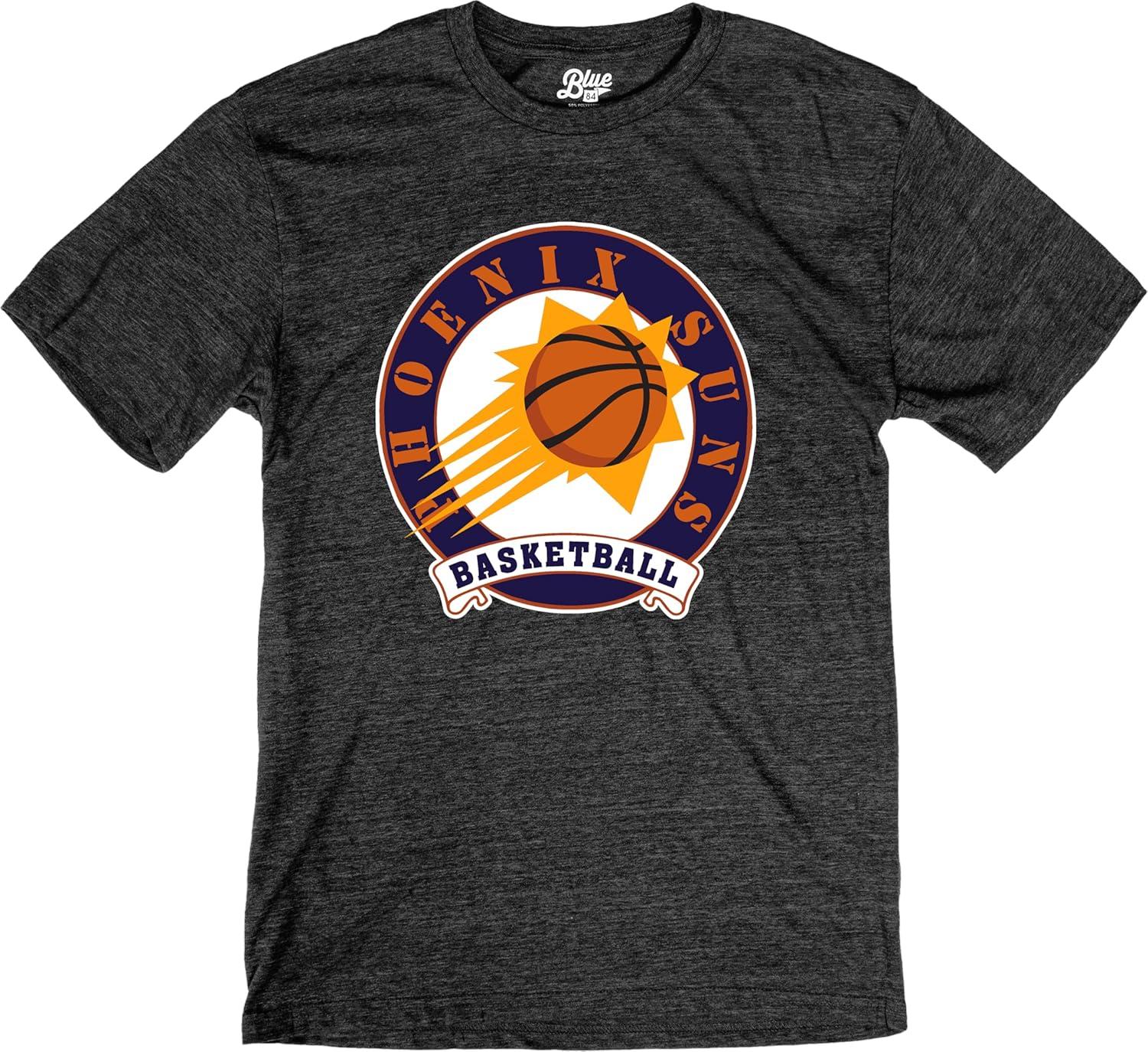 imageBlue 84 NBA UnisexAdult NBA Officially Licensed TriBlend TShirt BlackBlack