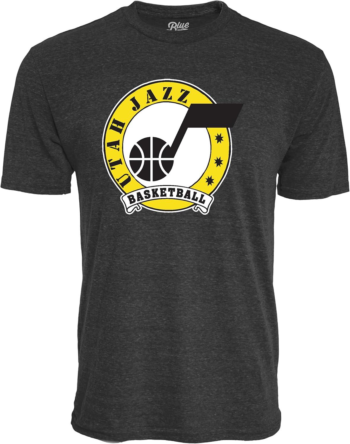 imageBlue 84 NBA UnisexAdult NBA Officially Licensed TriBlend TShirt BlackBlack