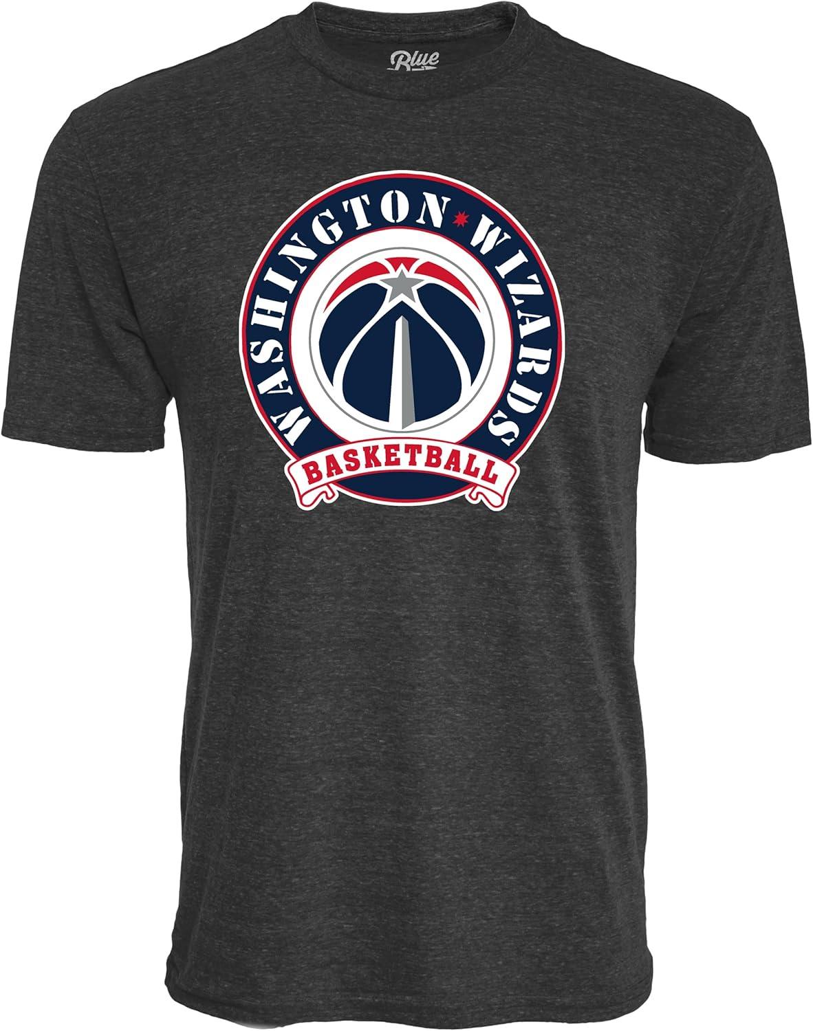 imageBlue 84 NBA UnisexAdult NBA Officially Licensed TriBlend TShirt BlackBlack